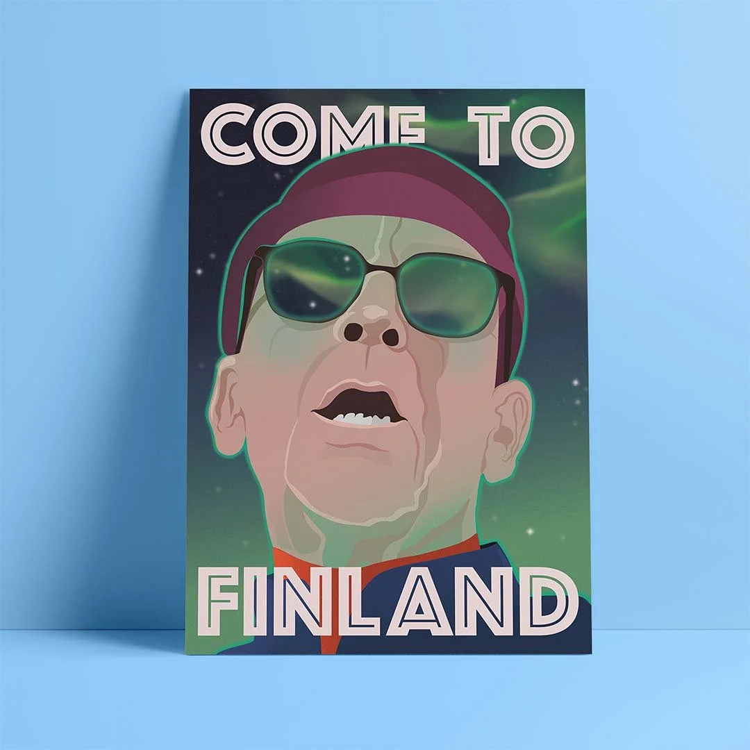 Poster for Come To Finland- contest