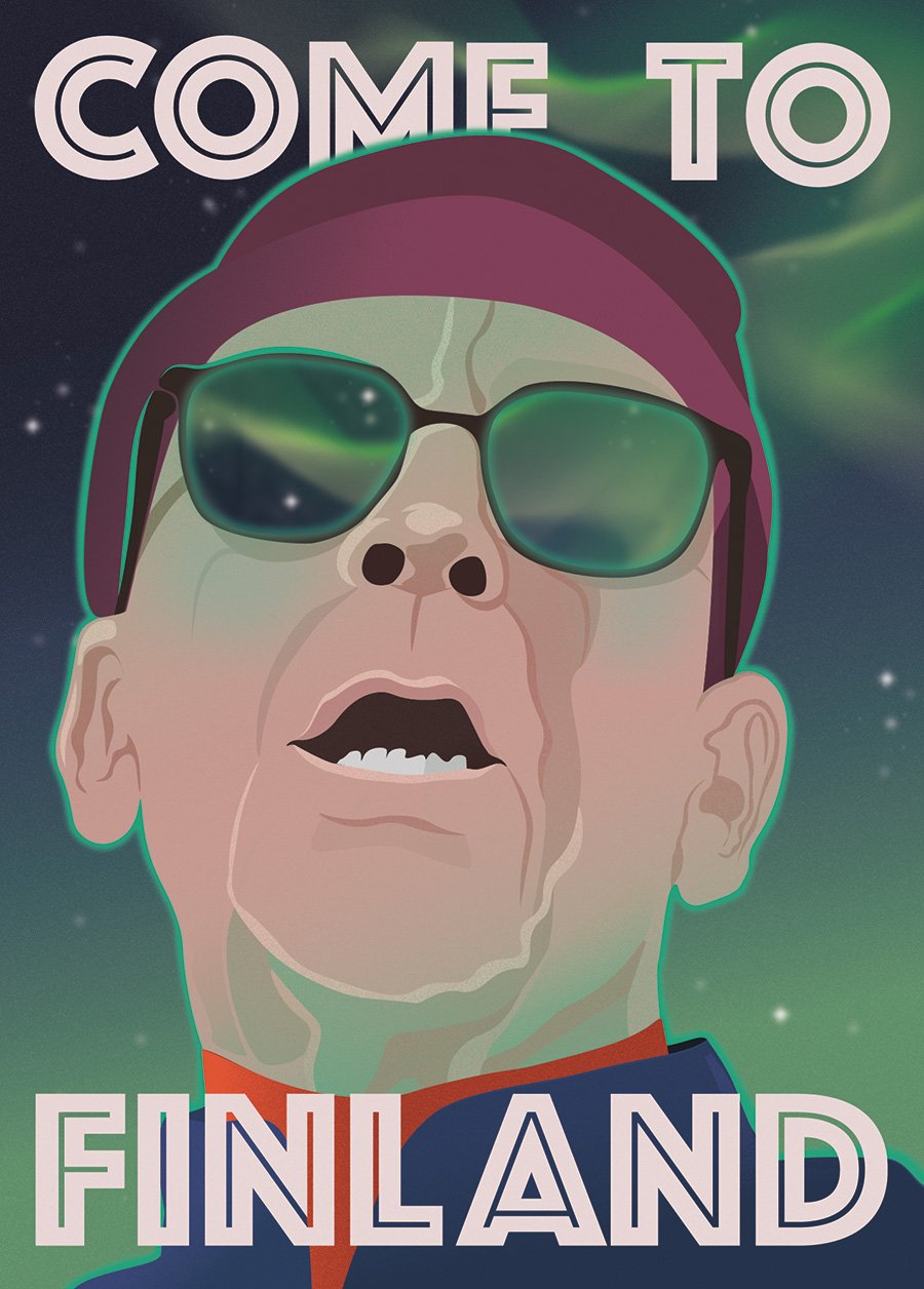 Once in a lifetime, poster for the Come to Finland- contest