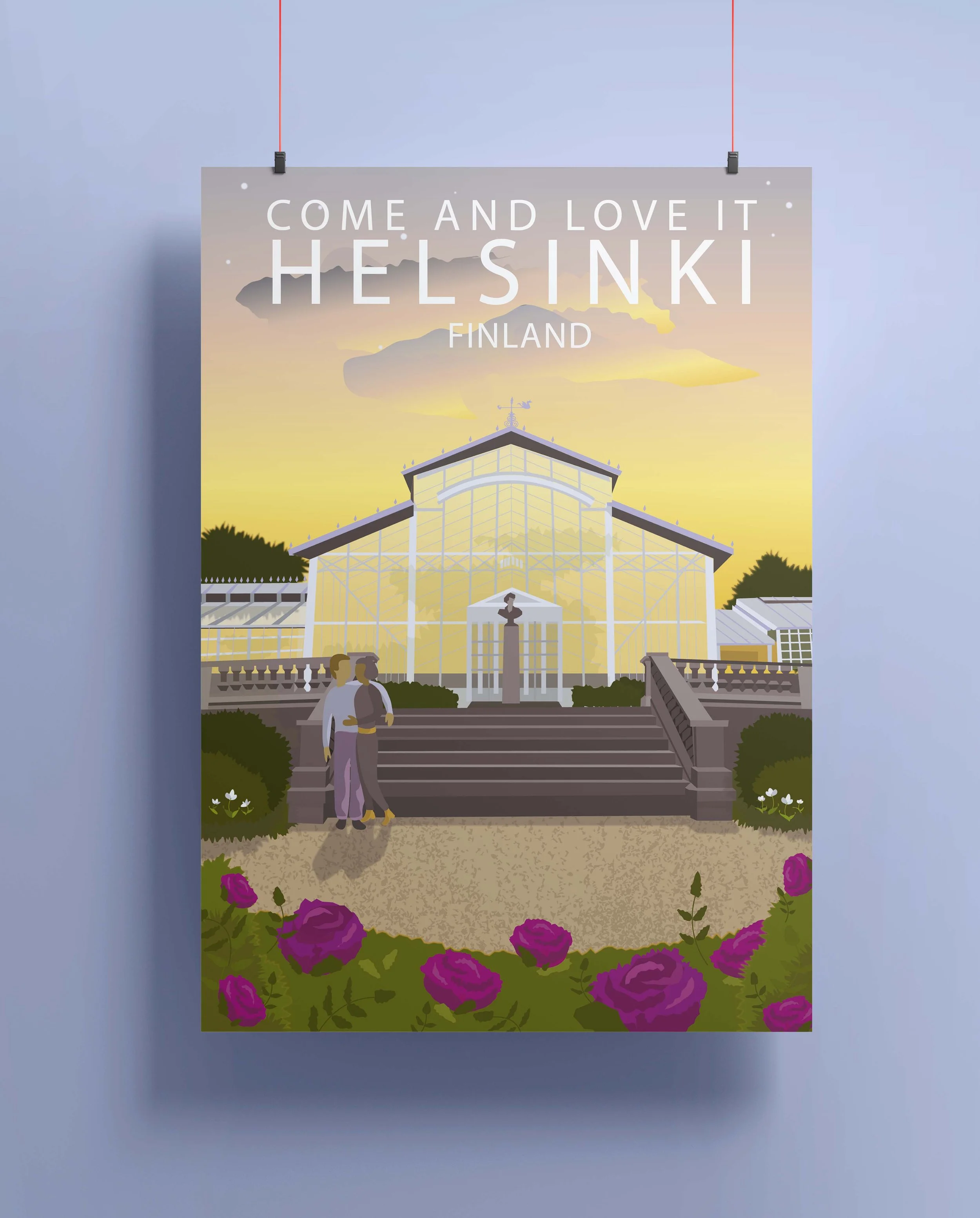 Poster for Come to finland- contest