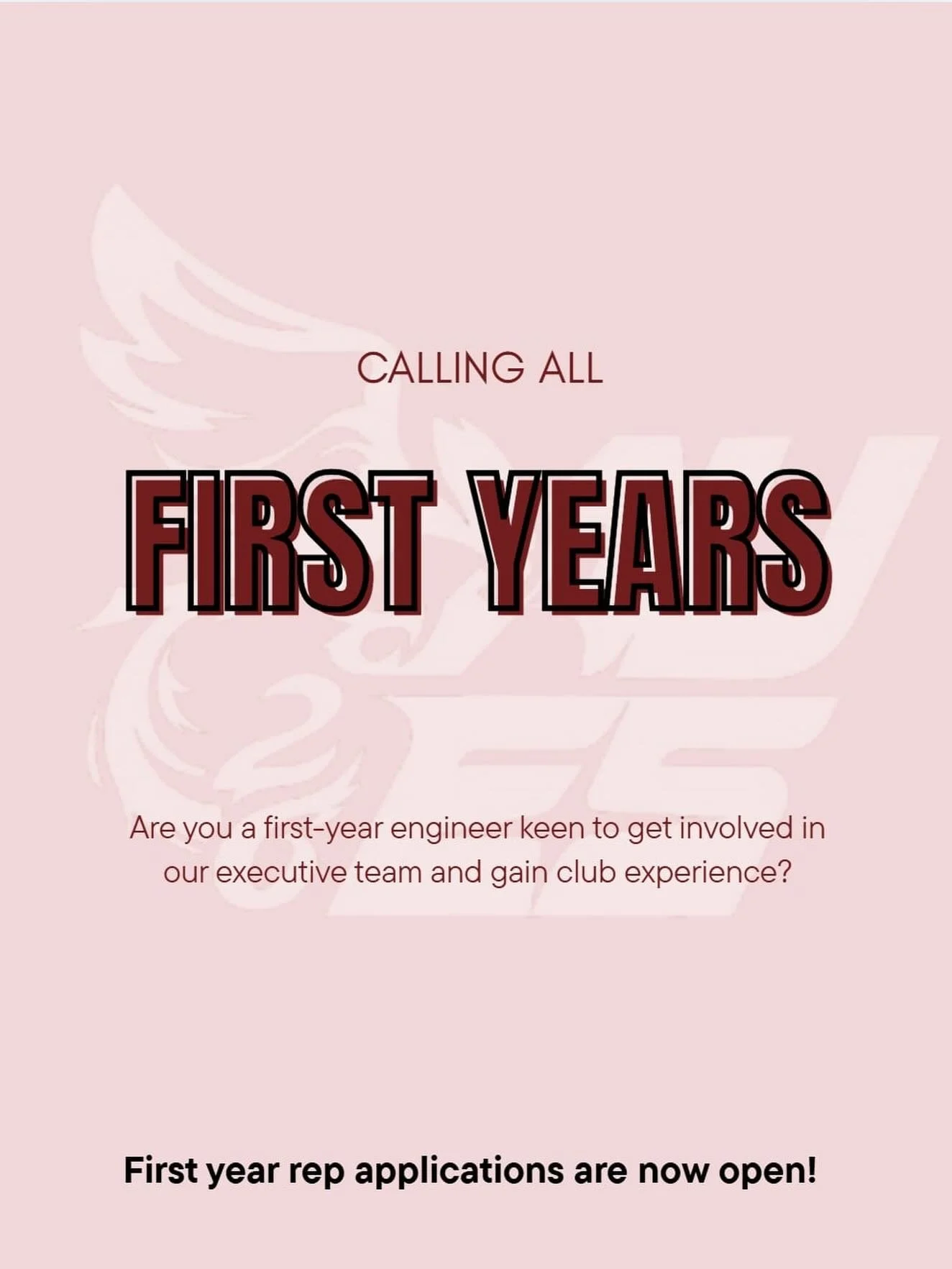 We are looking for two keen Part I engineering students to join the AUES Exec team for 2026! If you reckon you&rsquo;ve got what it takes, go ahead and fill out the form below.

APPLICATIONS CLOSE FRIDAY 20th MARCH, 11:59 PM
INTERVIEWS: TUESDAY 24th 