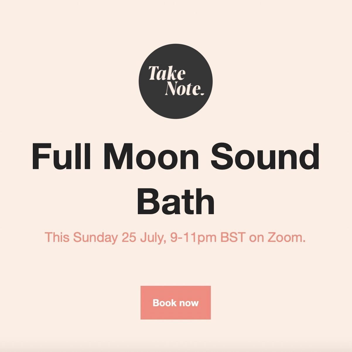 Sunday at 9pm BST we&rsquo;ll be joining for another beautiful sound bath under the full moon in Aquarius. 

I&rsquo;m so excited for this one. We&rsquo;re getting it touch with our emotional health and visionary thinking. 

Come as you are and join 