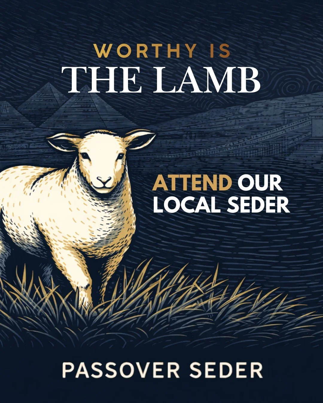 From the beginning to the end, it&rsquo;s all about the Lamb.

In Exodus, a lamb&rsquo;s blood marked the doorposts.
In the Gospels, a Lamb&rsquo;s blood marked the cross.
One story. One redemption plan. One faithful God.

The Passover Seder is the m