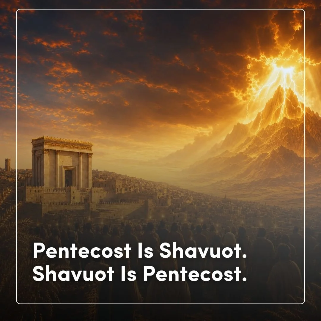 Pentecost Is Shavuot. Shavuot Is Pentecost.