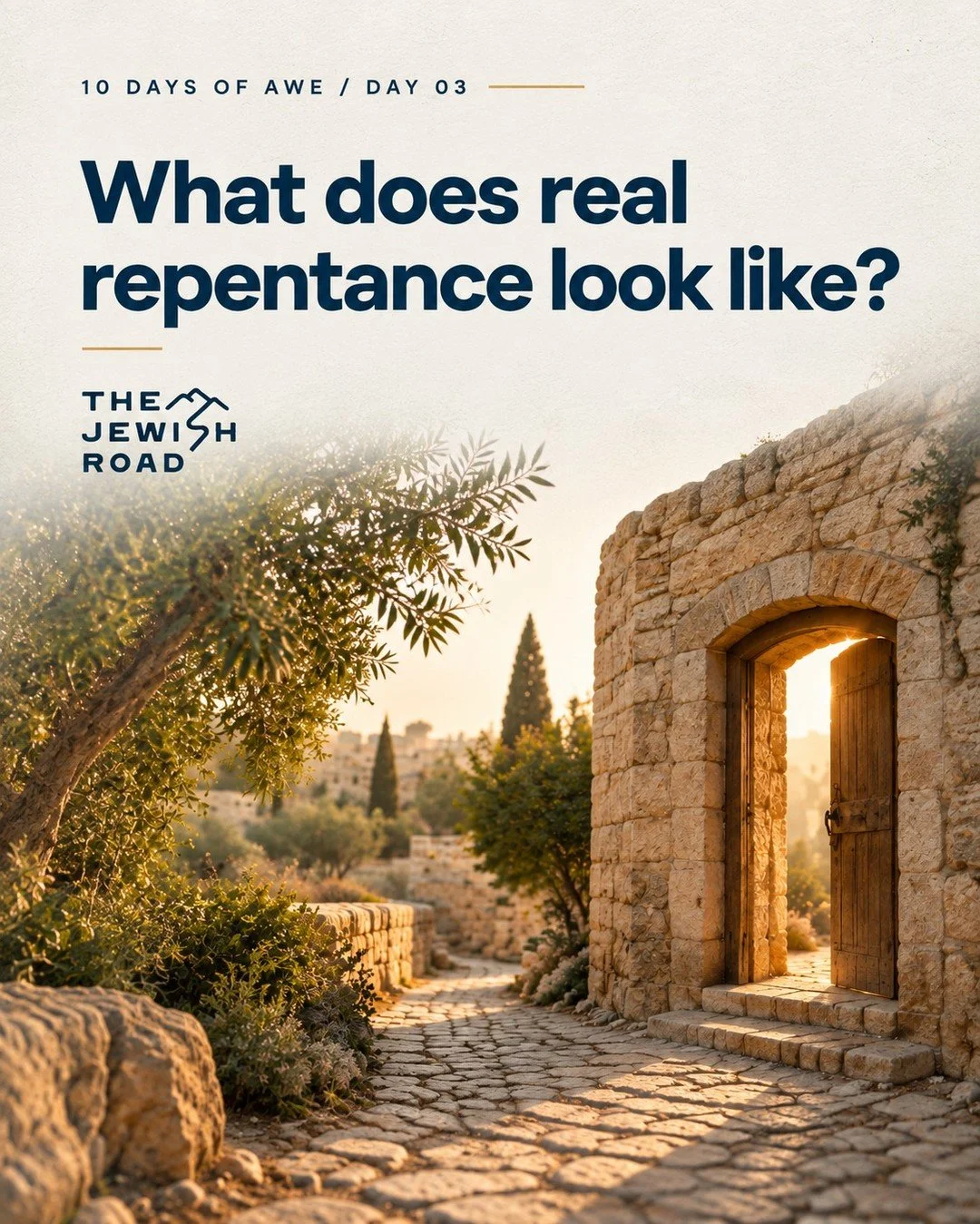 What does real repentance look like? Repentance is more than feeling bad. In Hebrew thought, repentance carries the idea of turning back. Returning. Coming home to God with honesty.

The 10 Days of Awe invite us to stop pretending, stop drifting, and