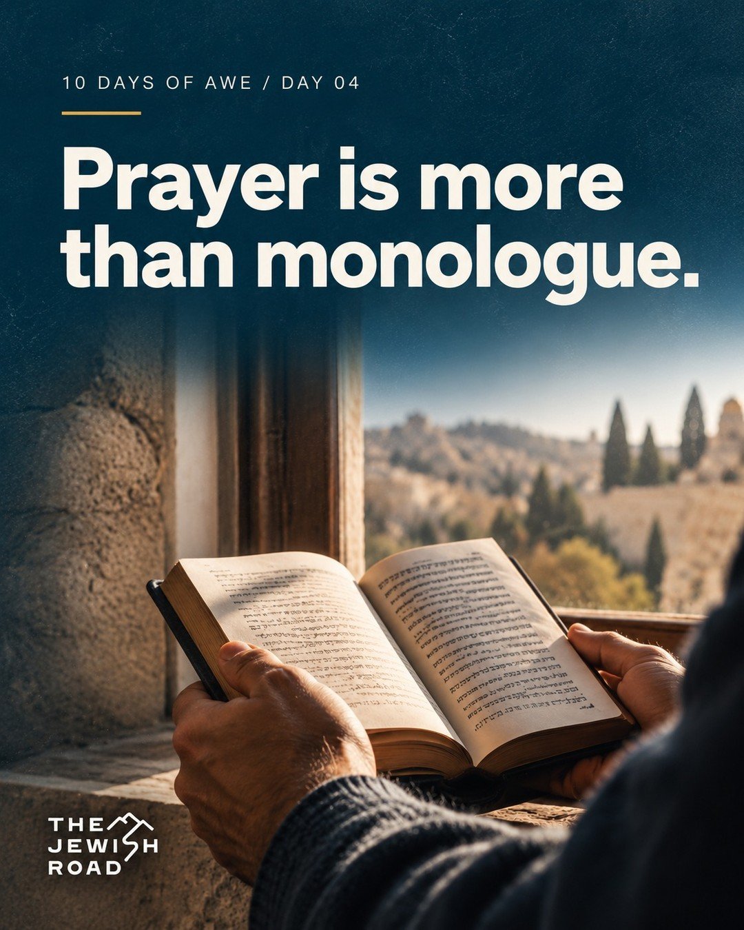 Prayer is more than monologue.

During the High Holy Days, prayer is not just a religious activity. It is a turning of the heart.

Most of us know how to talk at God. This season reminds us to slow down long enough to listen before Him.

What needs t