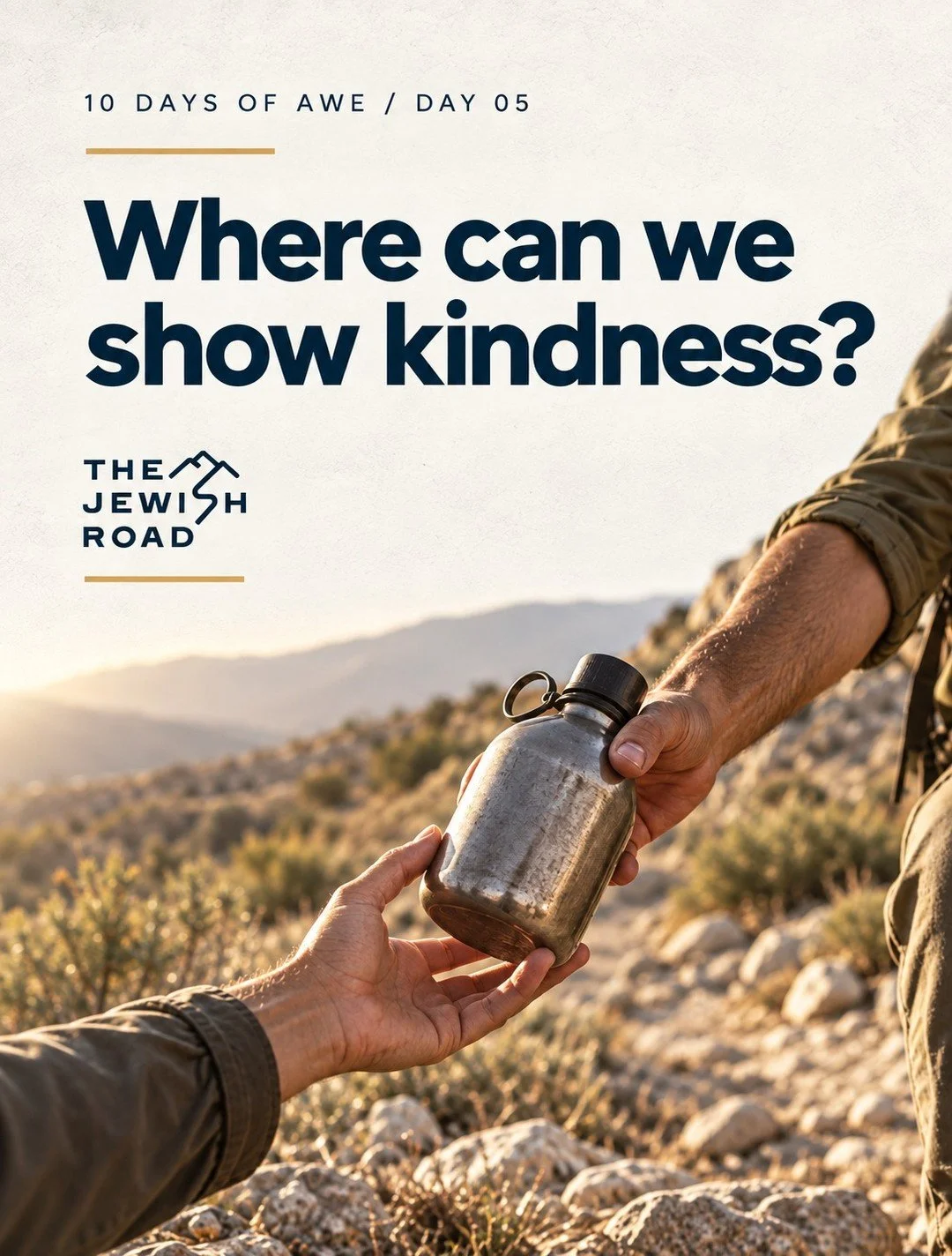 Where can we show kindness?

In Jewish tradition, these days often include acts of kindness, charity, and making things right with others.

That matters.

Repentance is not only vertical. It also touches the way we treat people.

Who needs your apolo