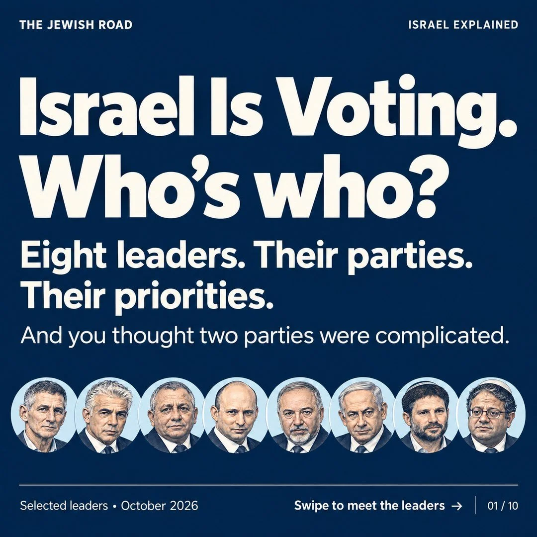 And you thought a two-party system was complicated! Israel's election for their next Prime Minister is Tuesday, October 27.

Swipe through to meet eight of the leaders shaping the conversation. Then read the full article for a simple explanation of h