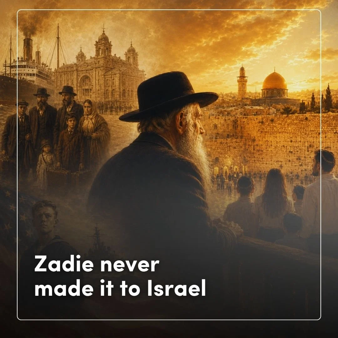 Zadie never made it to Israel