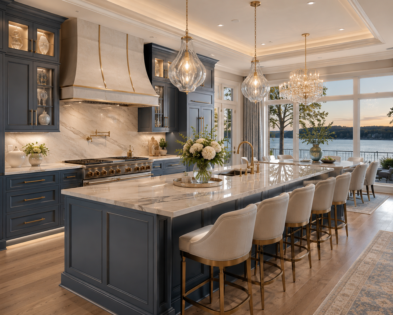 This custom kitchen renovation features timeless design, custom cabinetry, premium finishes, and thoughtful space planning, creating a beautiful, functional space for everyday living and entertaining.