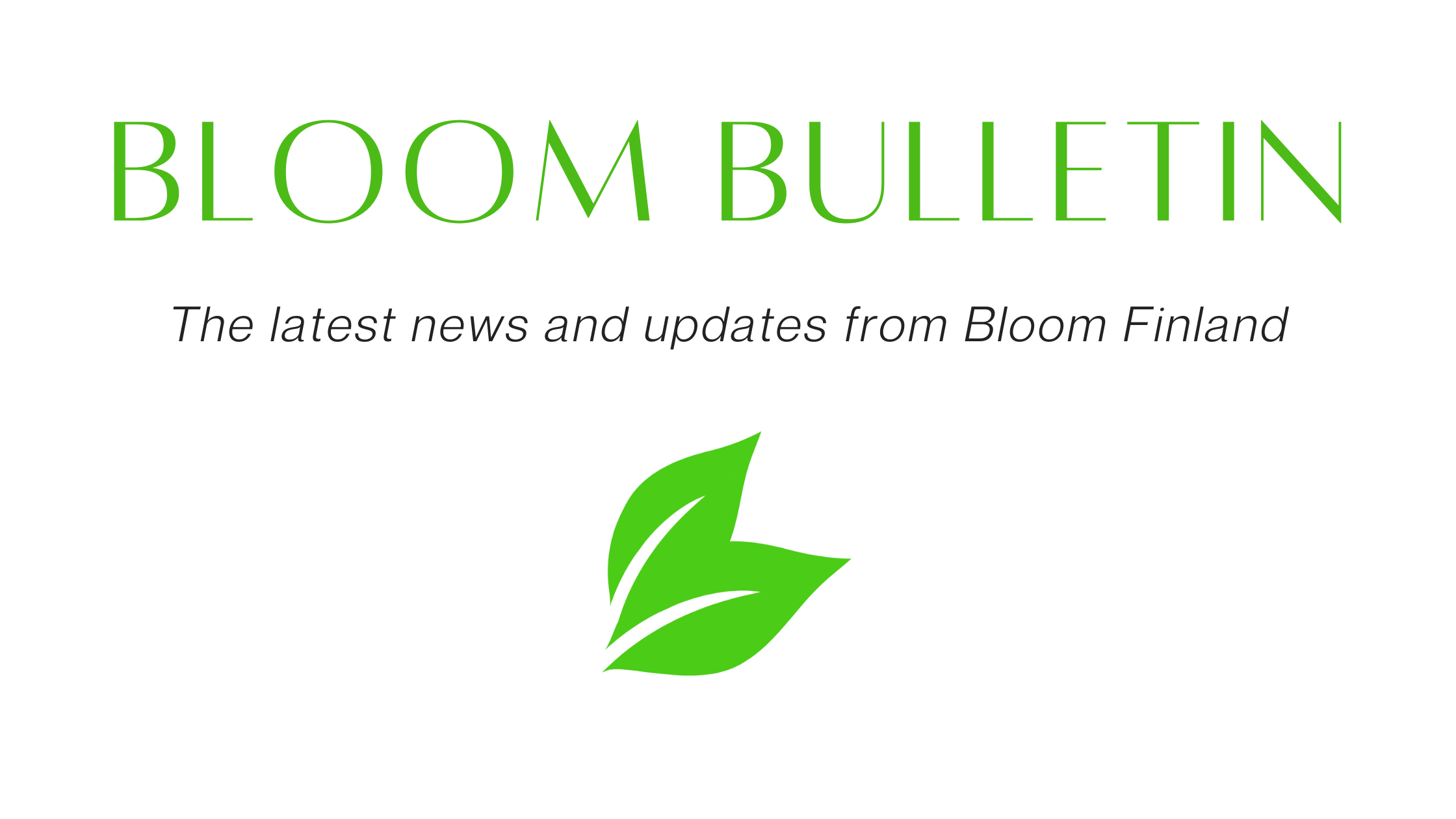 Bloom Bulletin: November 2025