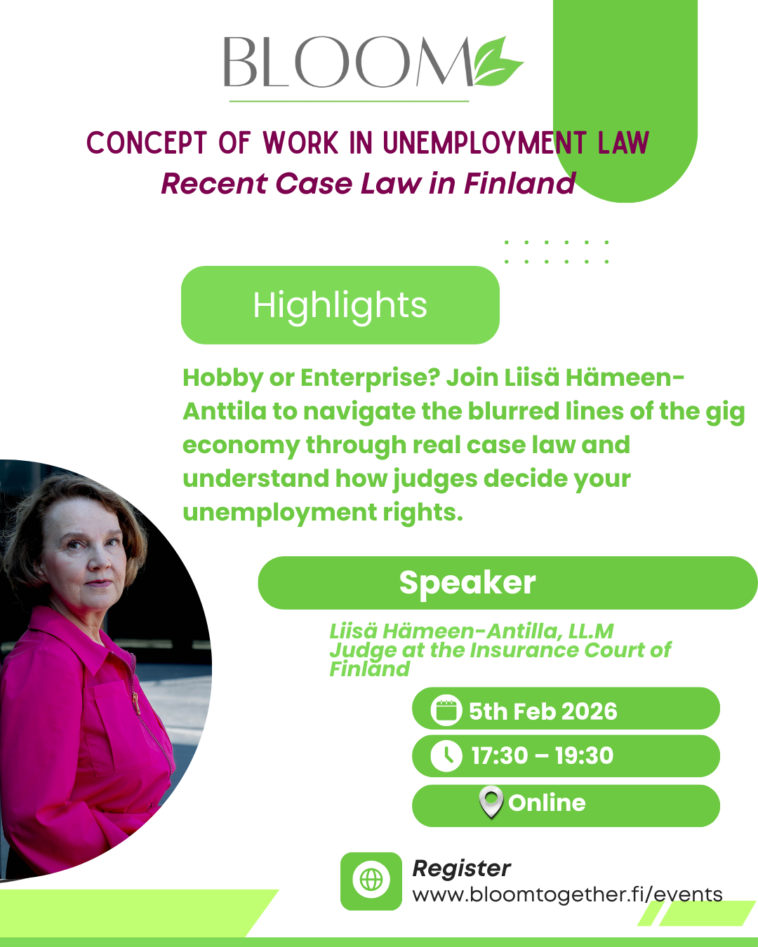 Concept of Work in Unemployment Law: Recent Case Law in Finland
