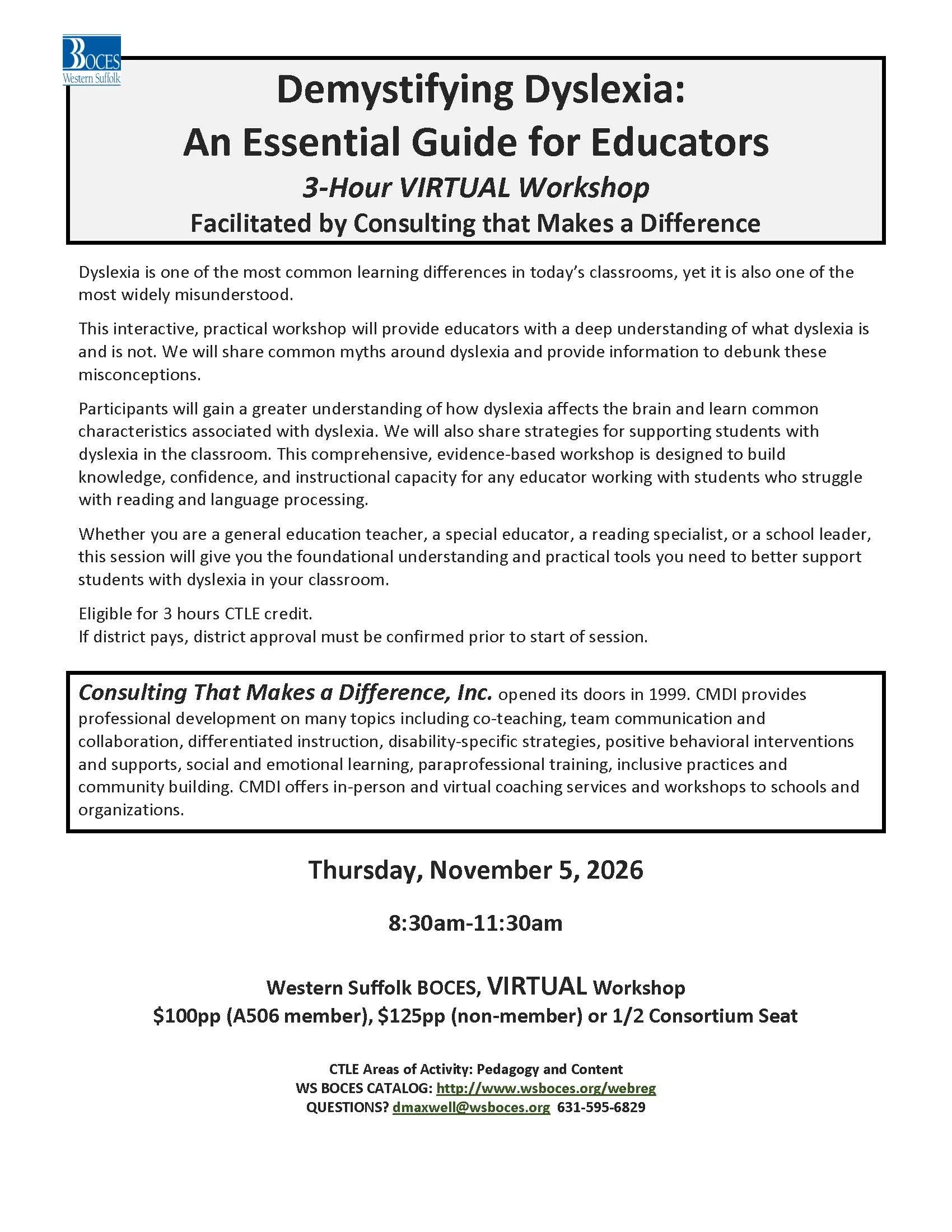 Demystifying Dyslexia:  An Essential Guide for Educators 