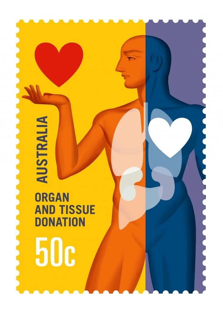 Australia's new organ and tissue donation stamp