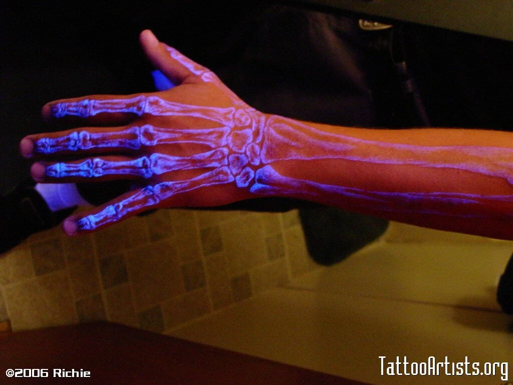 Anatomical UV Tattoos