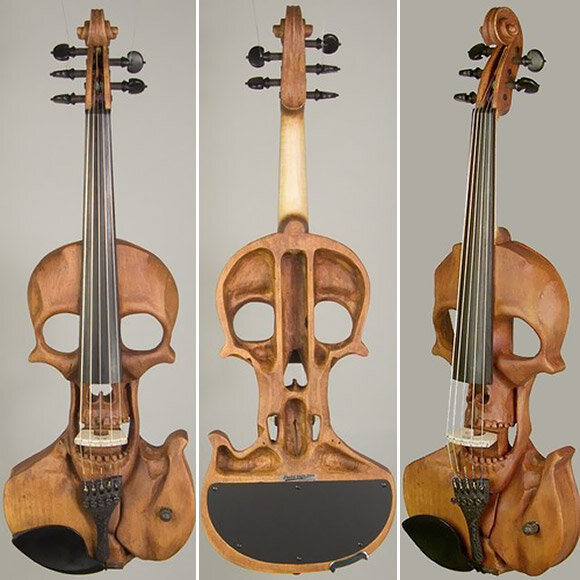 Skull String Instrument Stratton Skull Electric Violin — STREET ANATOMY