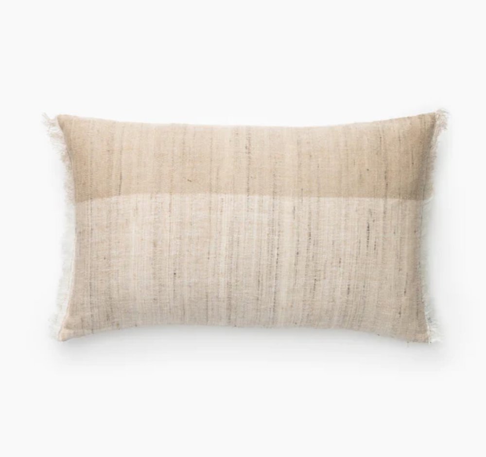 throw pillow - two tone beige with fringe.jpg