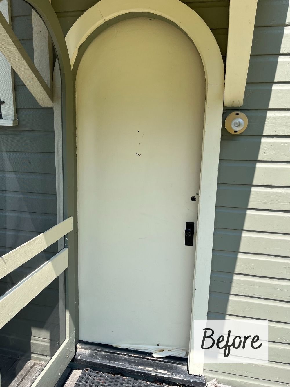 BEFORE | The cream door was fine but left something to be desired!