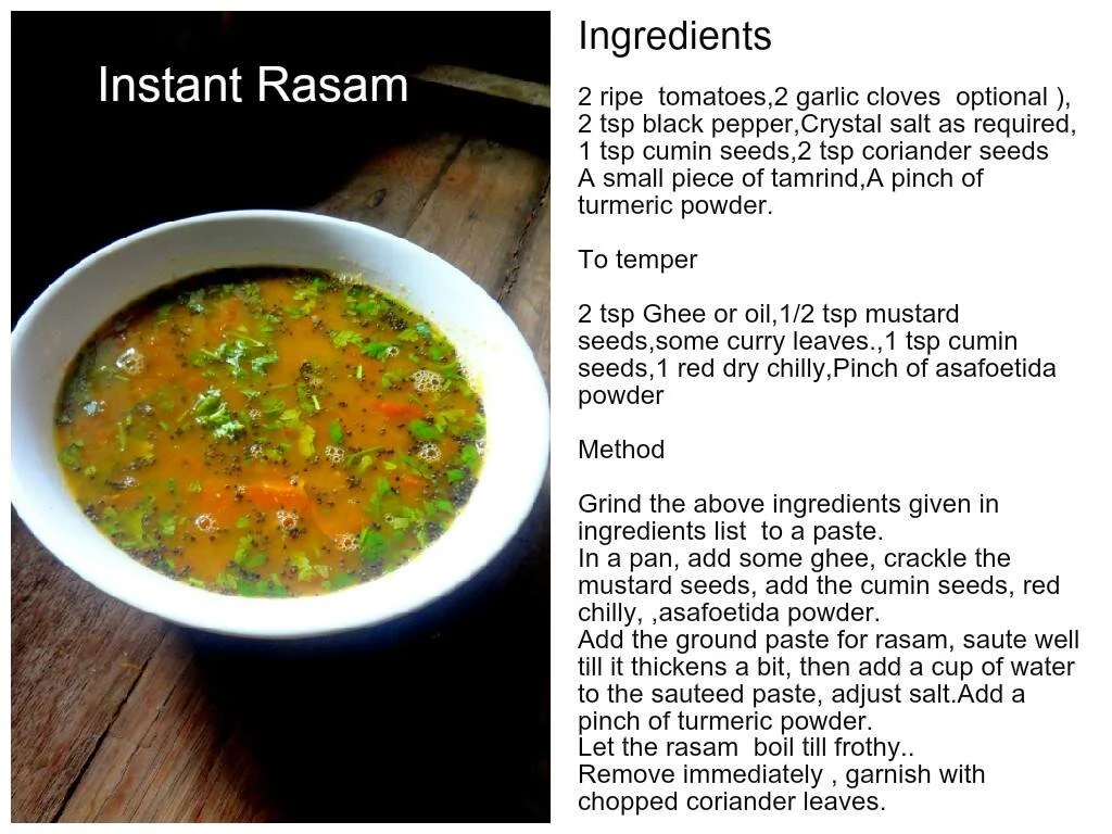 Restaran Rasm Instant Rasam — Your Everyday Cook