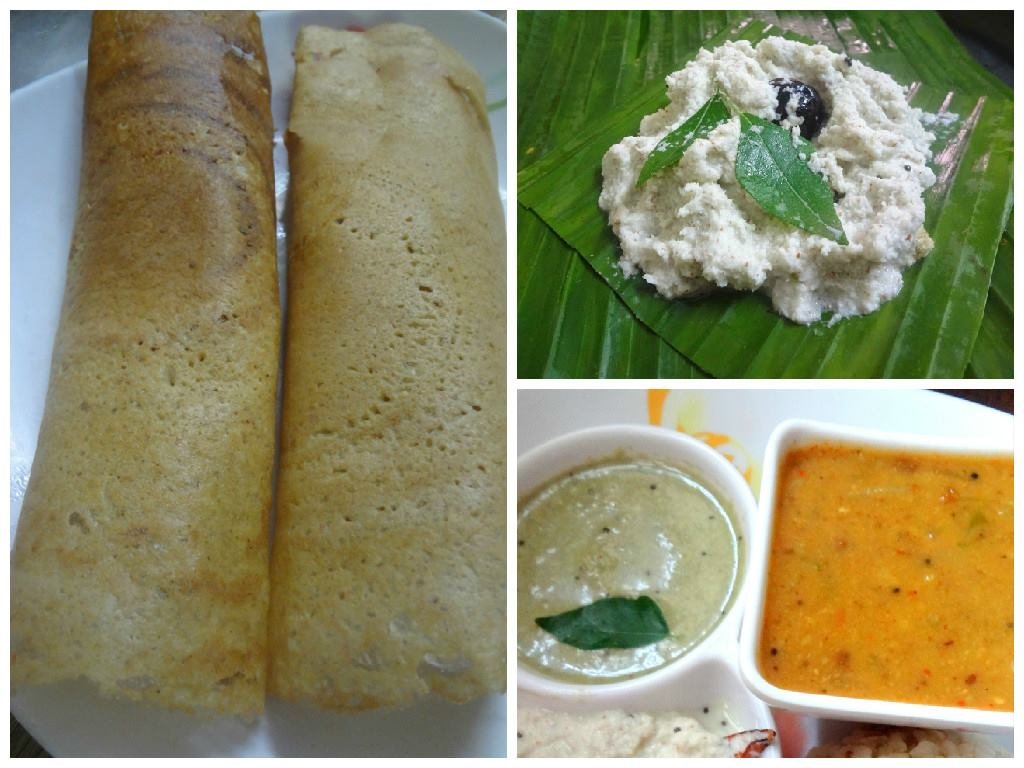 Healthy breakfast Millets and mixed dal dosa