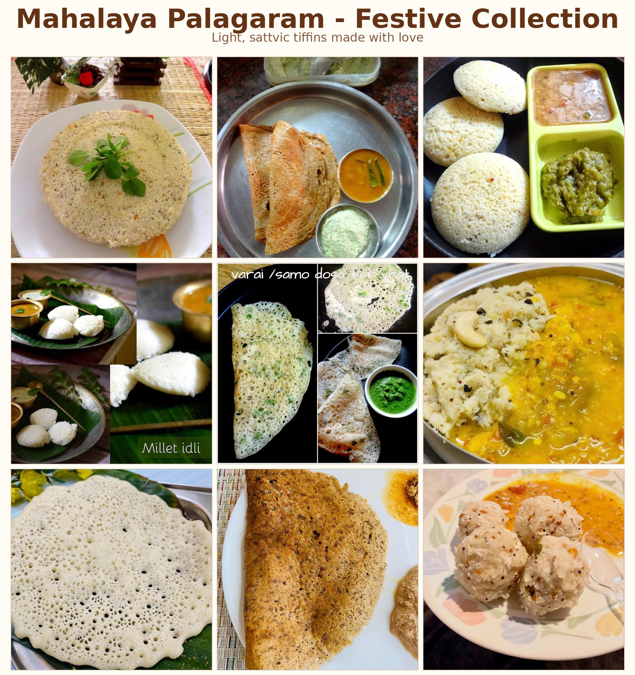 Mahalaya Paksham Palagaram - 35 Easy & Traditional Tiffin Recipes
