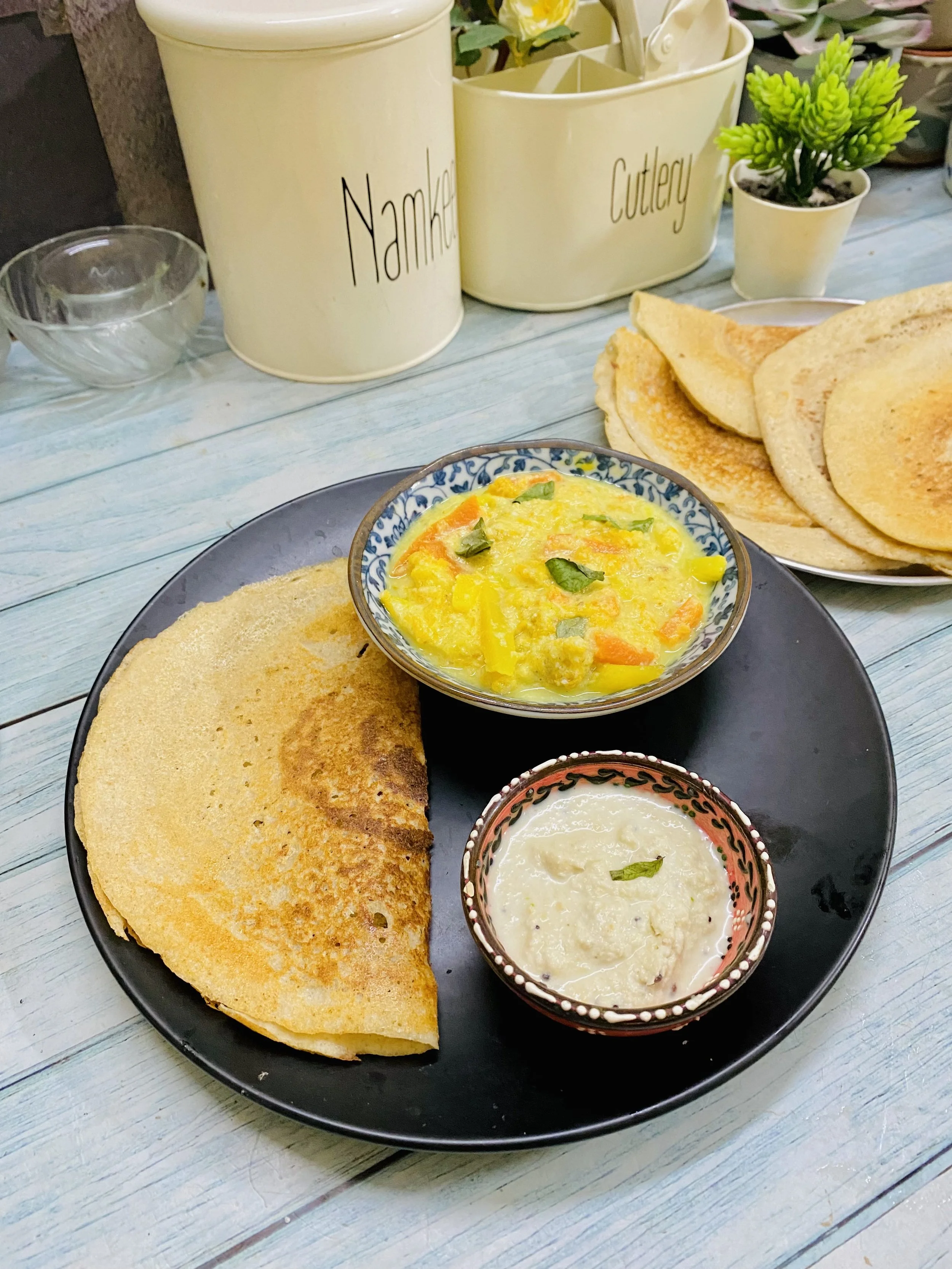 Chickpeas Little Millets Dosa — Your Everyday Cook