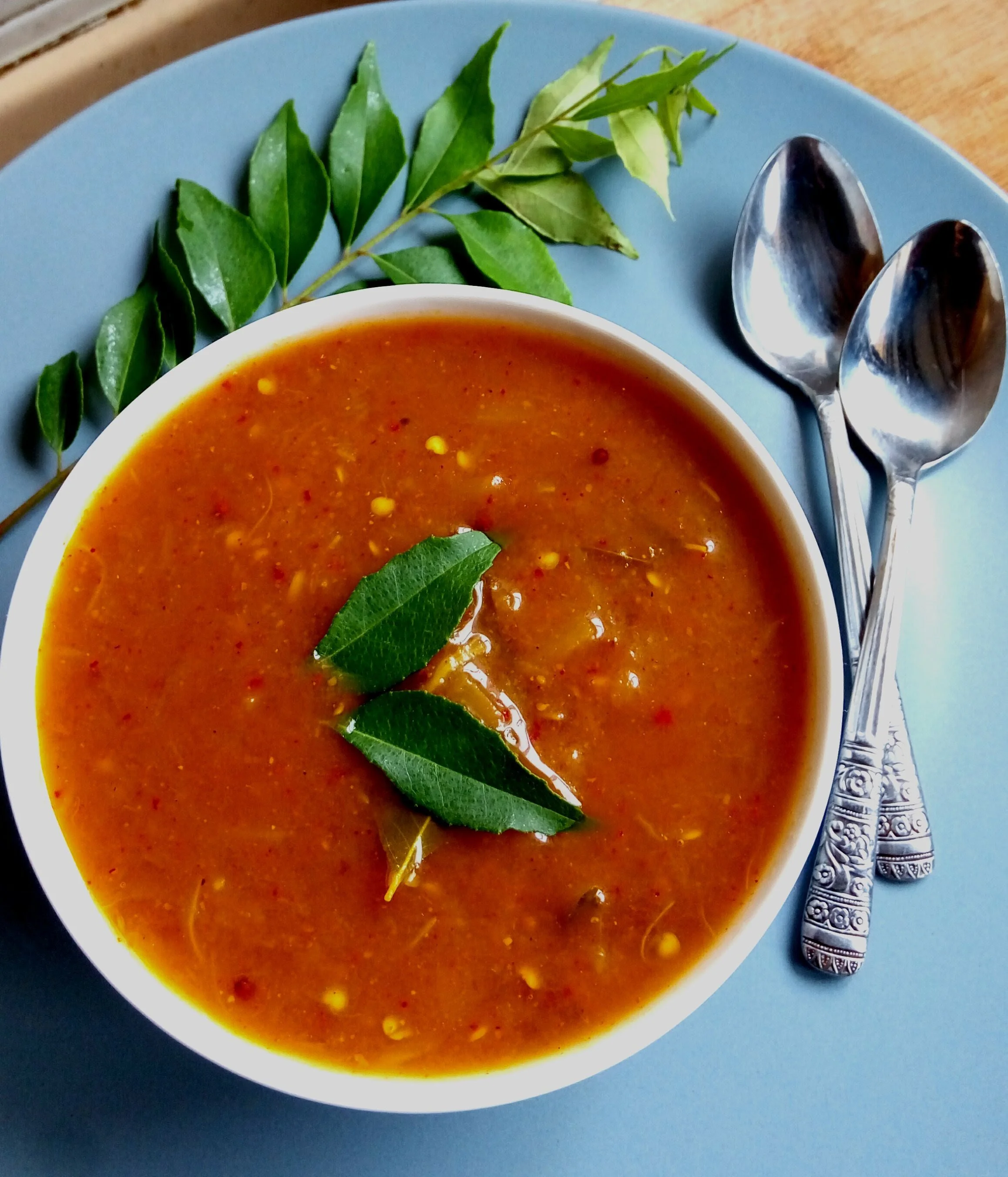 Traditional South Indian Brinjal Gothsu served with Pongal or idlis