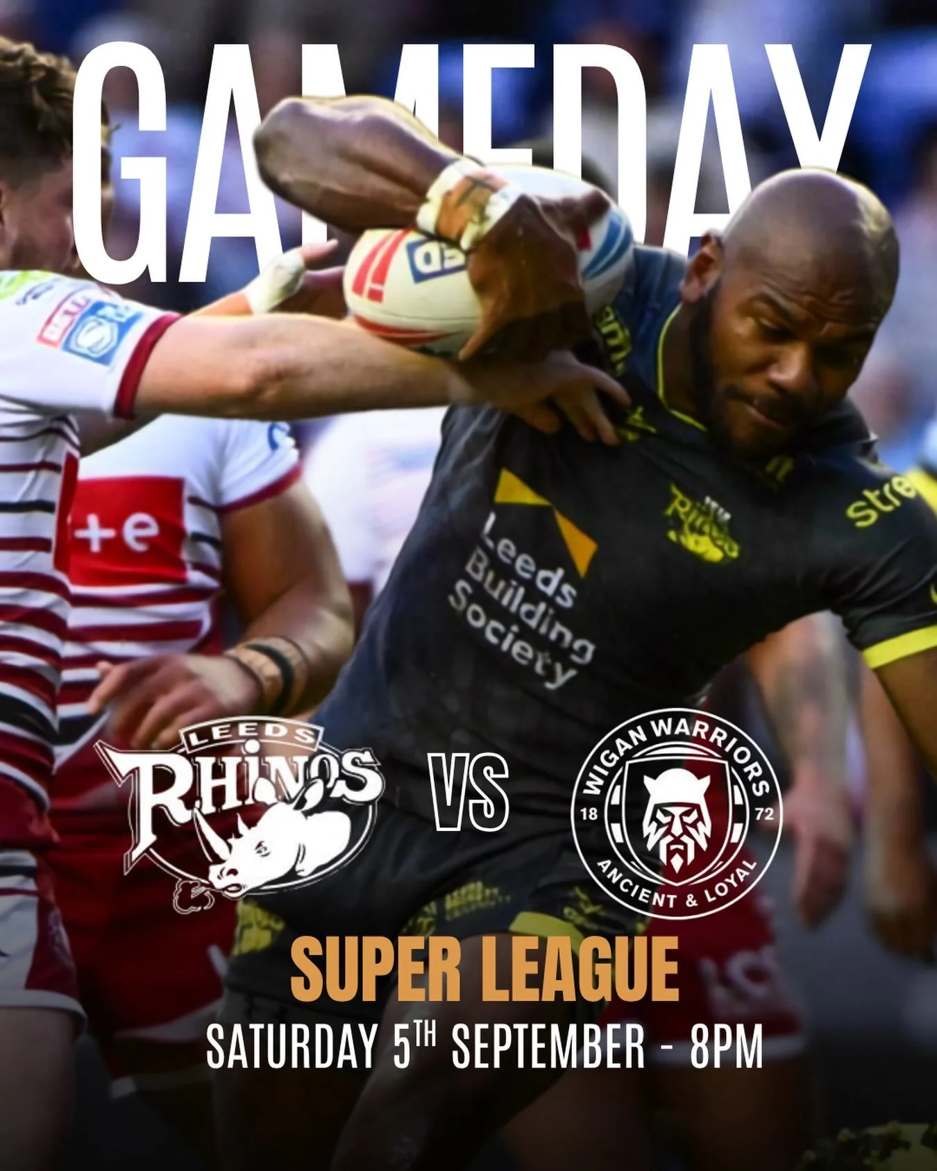 🔥 IT DOESN&rsquo;T GET MUCH BIGGER THAN THIS! 🦏

The penultimate round is here and Maika Sivo is BACK in the squad! 👊

Leeds Rhinos take on Wigan tomorrow night! 👀

📺 Watch all the action LIVE
🍻 Cold pints ready
🍕 Food sorted
🏉 Big-game atmos
