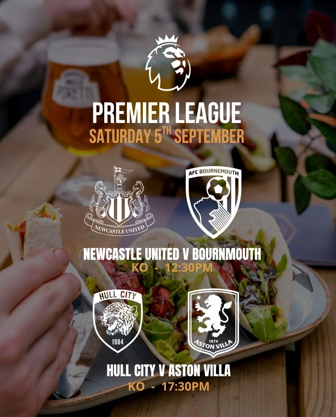 ⚽️ A big weekend of Premier League action is here!

With plenty of cracking fixtures to enjoy, the weekend&rsquo;s big one sees Arsenal take on Chelsea this Sunday at 4:30pm 🔥

Join us at Hawkhill Tavern for great sport, cold drinks and even better 