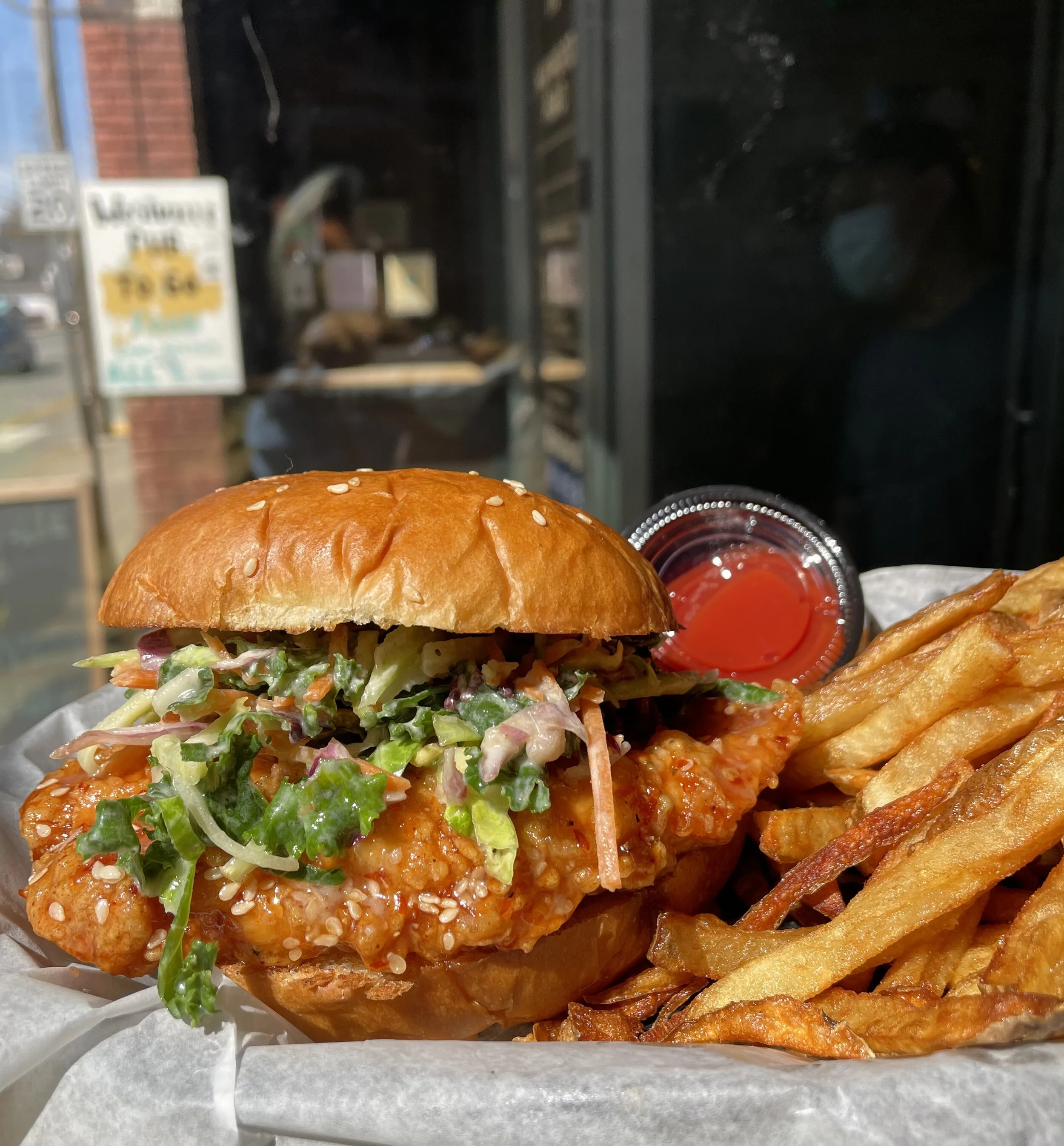 late night chicken sandwich Asheville