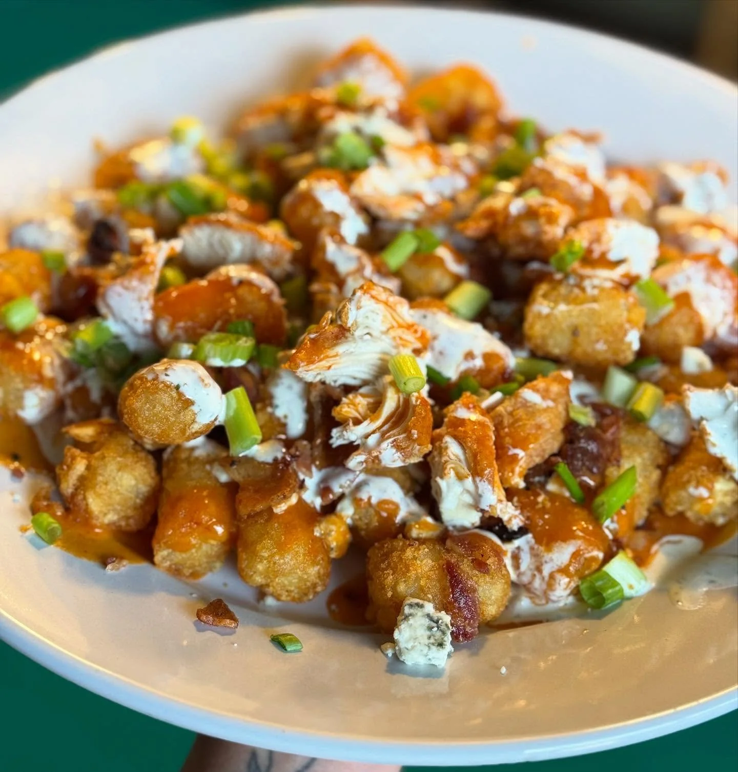 🏈Football Sunday is here!🏈 Try our buffalo chicken tots on special today🤌🏽&hearts;️