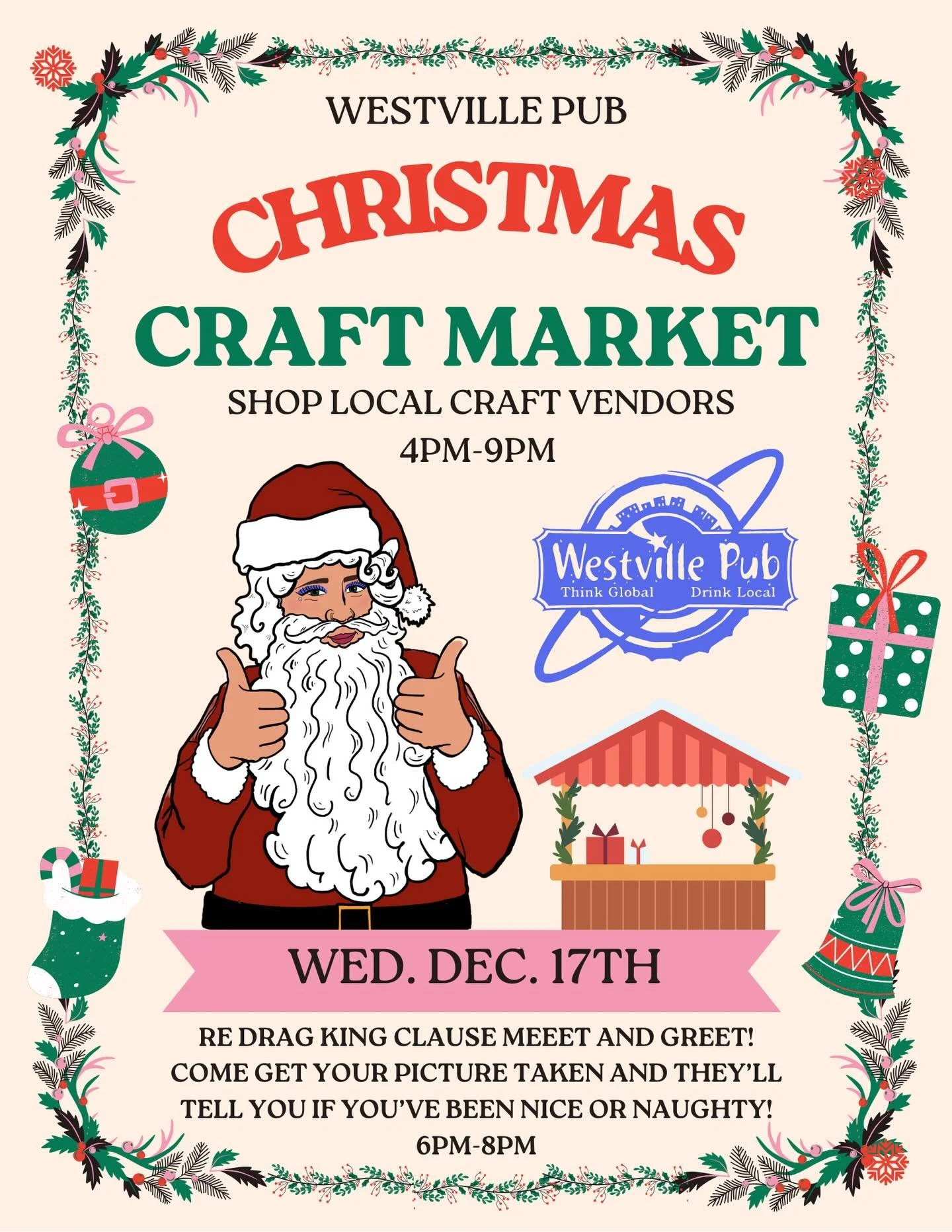 It&rsquo;s time to support local now more than ever!❄️🎅🏽&hearts;️ Join us, local craft vendors, and @mountainmamacuriosities for a local craft market on the brewery side on Wednesday, December 17th from 4pm to 9pm. On stage we&rsquo;ll also have ou