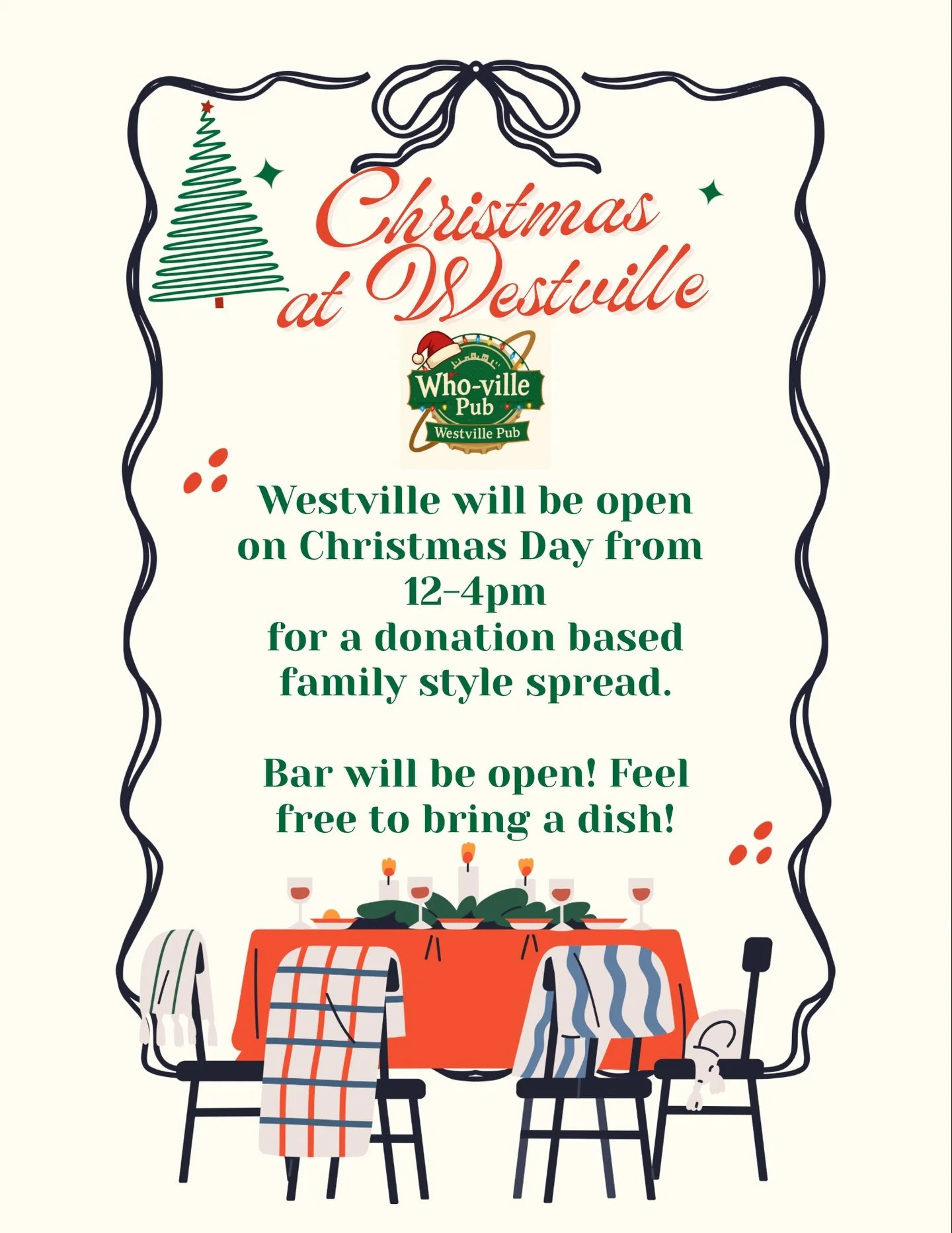 💚🎅🏽&hearts;️See you filthy animals tomorrow, noon to 4! We&rsquo;ll have a family style spread available by donation, full bar, and sexy bartenders! Come see us and Merry Christmas!🤘🏽
