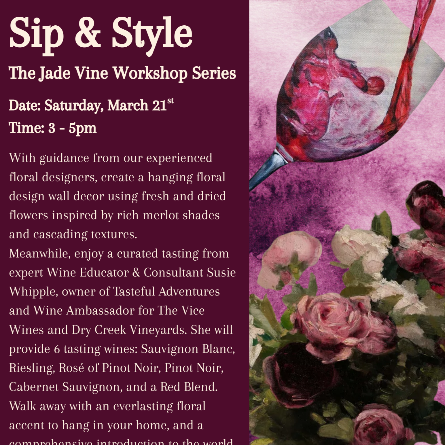 Sip & Style Workshop