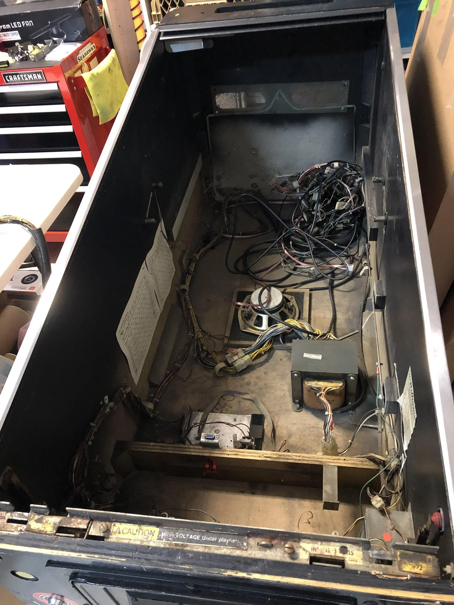 Cabinet during tear down