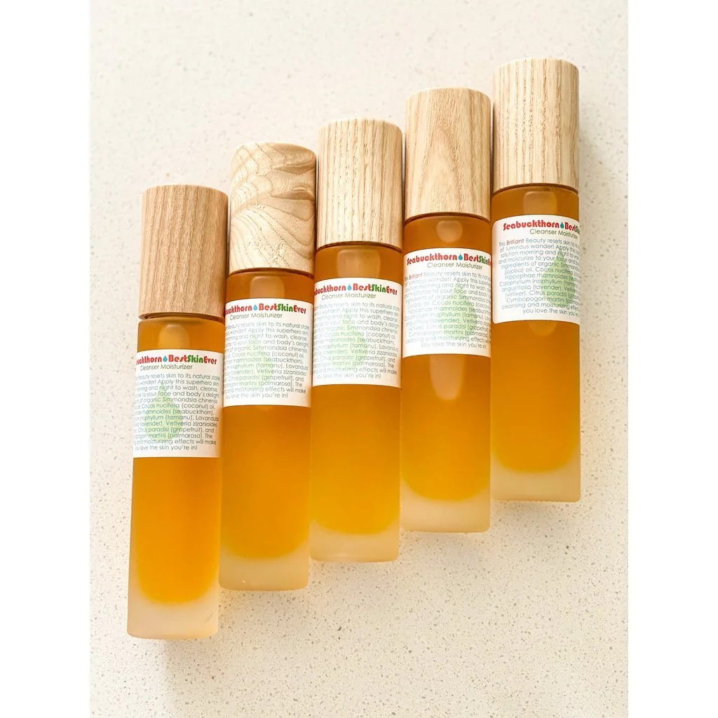 Living Libations - Organic Best Skin Ever Seabuckthorn Facial Cleansing Oil + Moisturizer 
