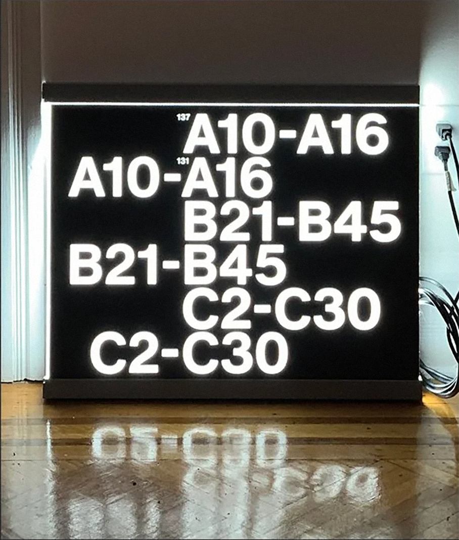 Illuminated Sign Face Prototype for Typography