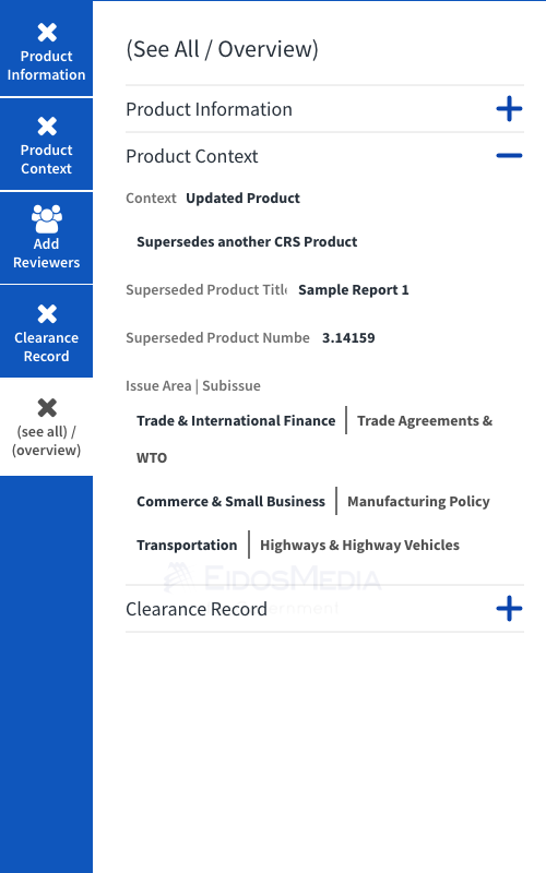 Metadata Overview - Product Context