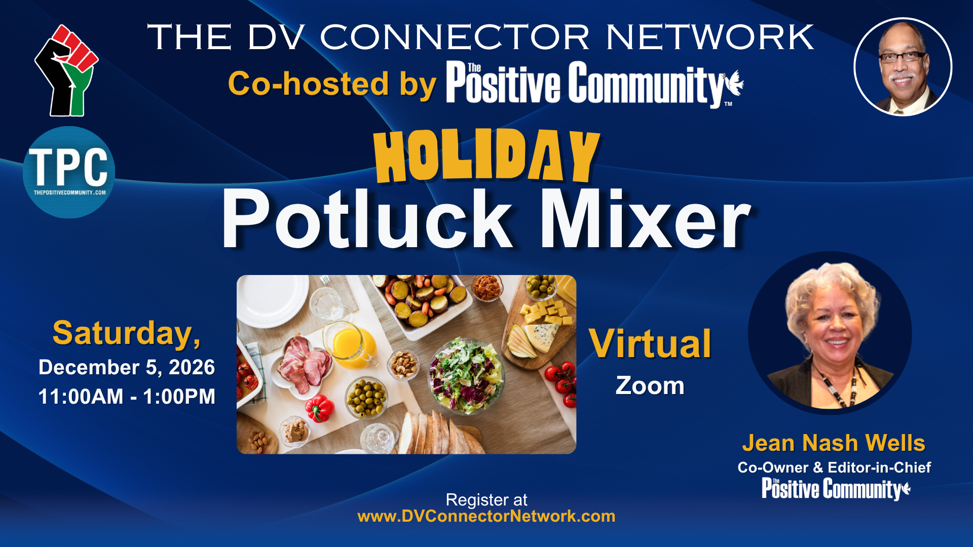 DVCN Virtual Holiday Mixer Co-hosted by The Positive Community (Online)
