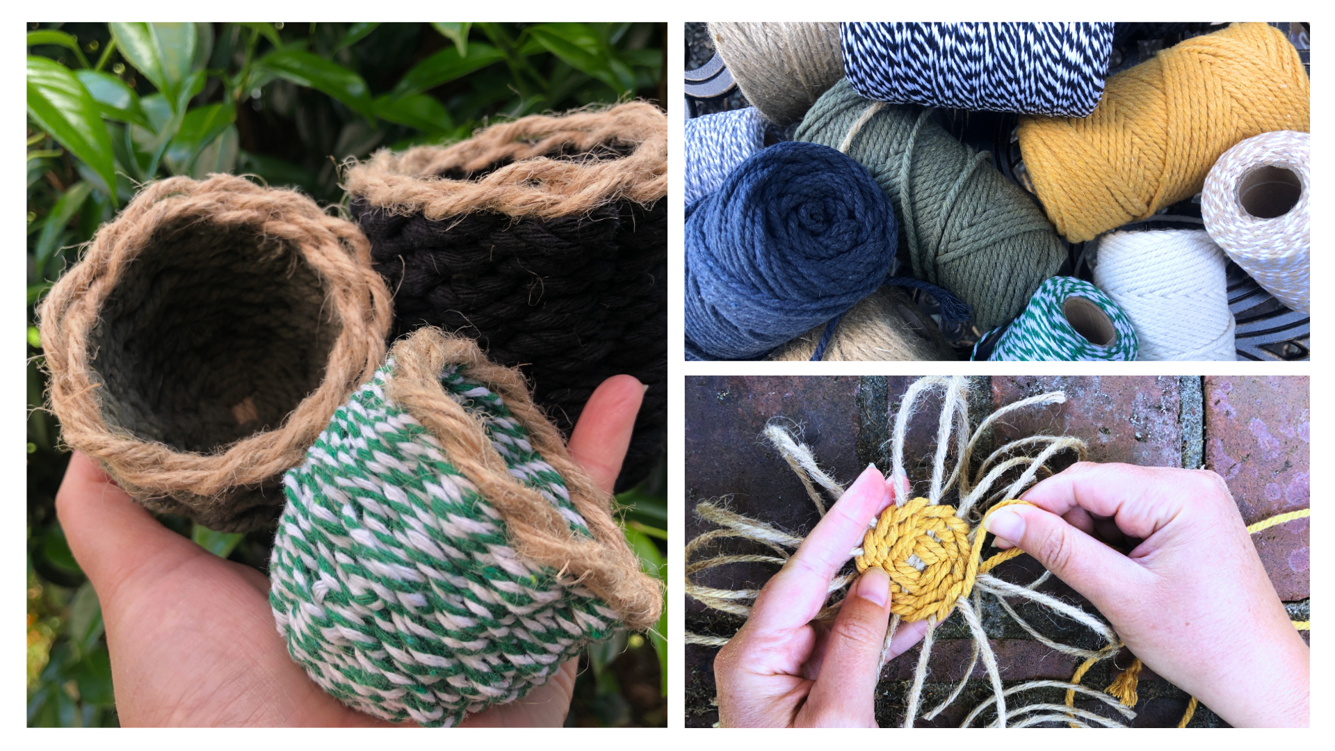 Basketry Workshop - Intro to Twining with Cotton and Jute ($40)