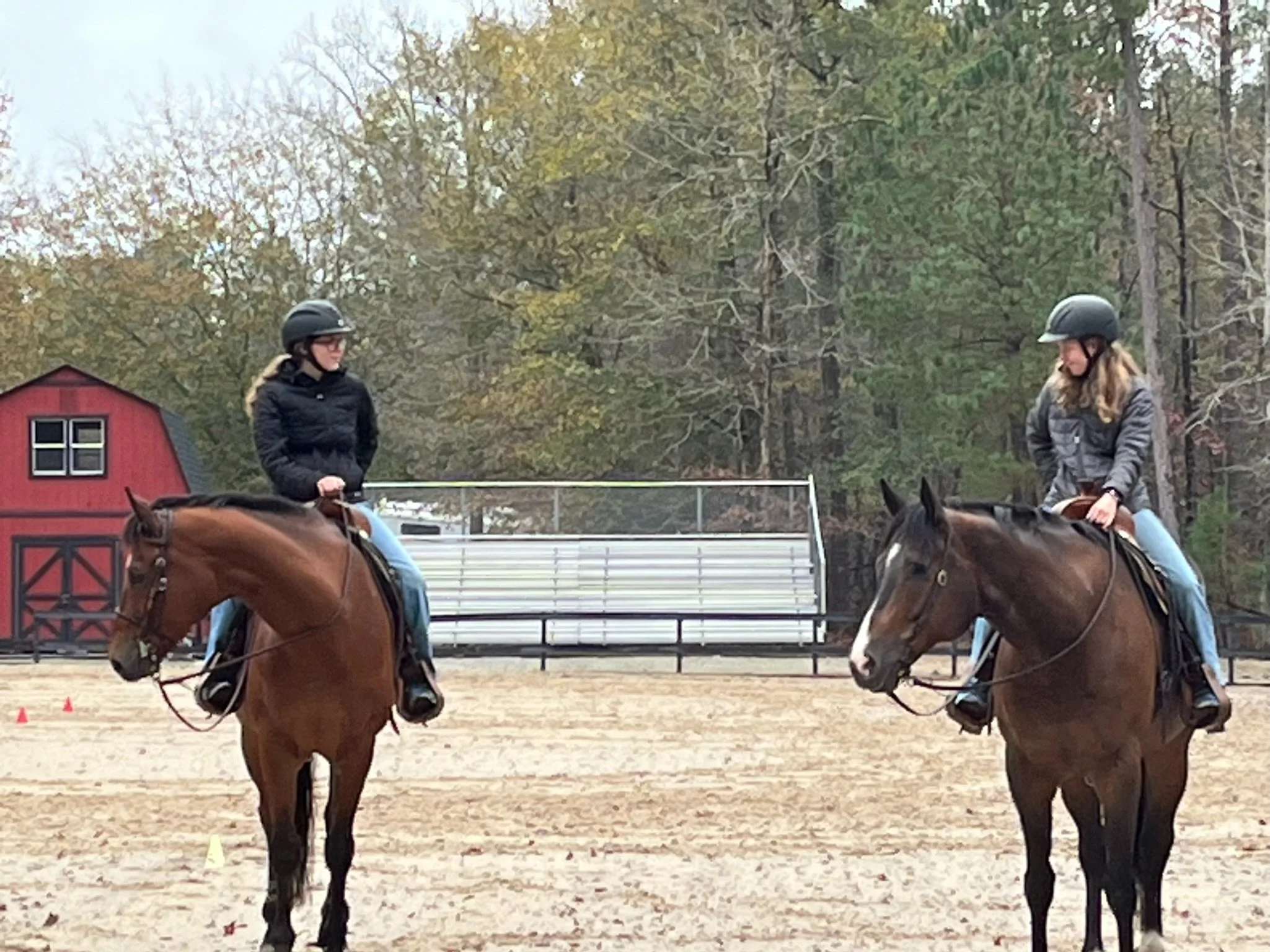 Alexis & Kate attending USC for Horsemanship clinic/camp 