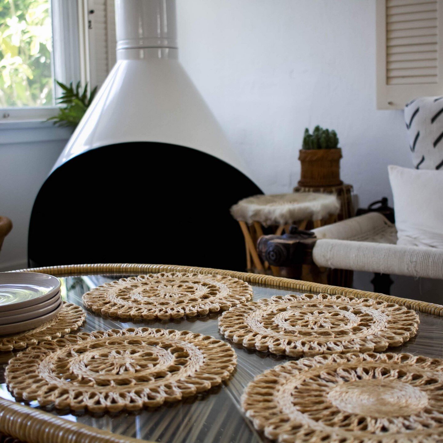 NEEPAHUT's woven placemats are available in two new sizes-- 8-inch and 12-inch.