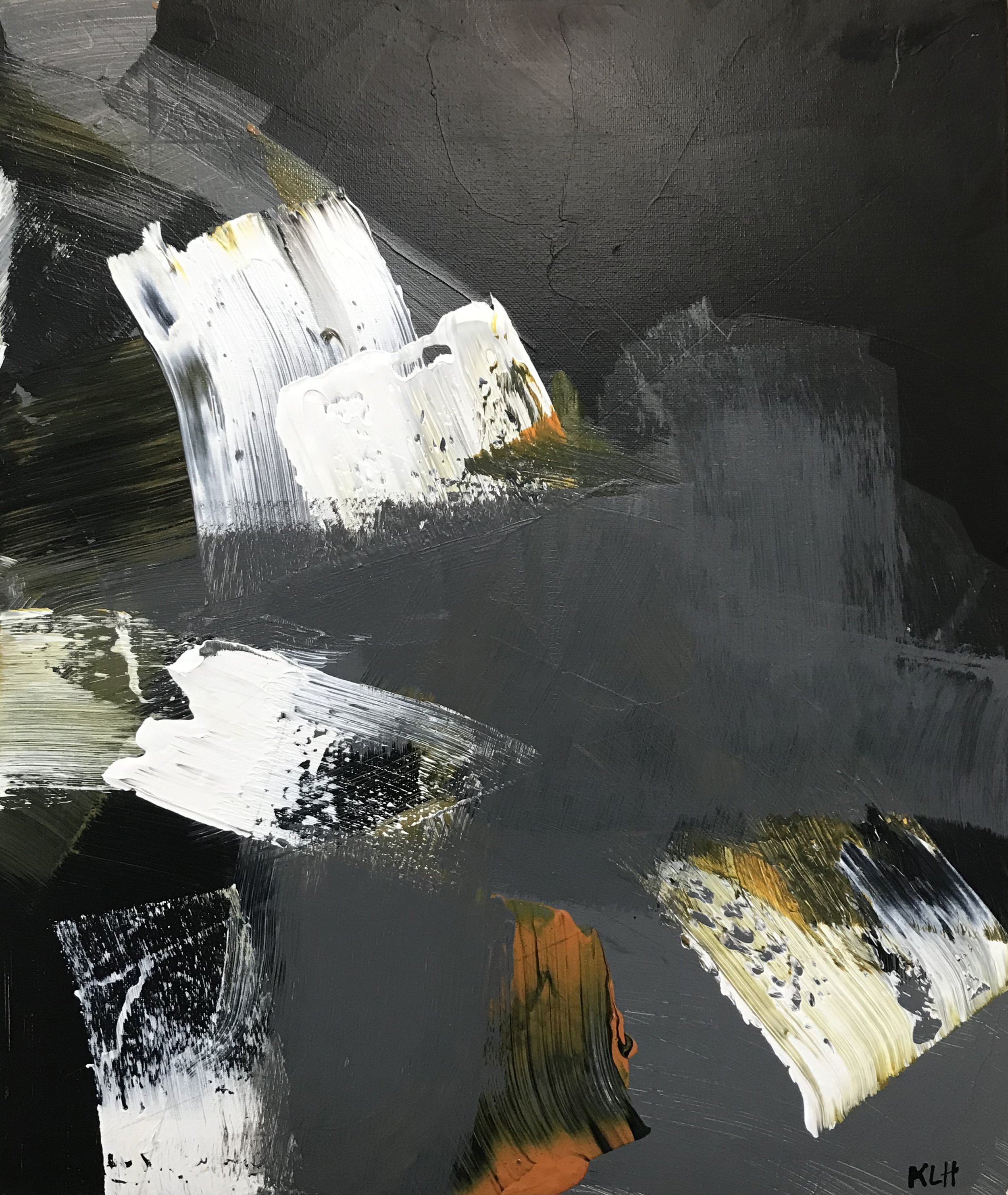 For You To Begin, 20" x 16," acrylic on canvas, 2025