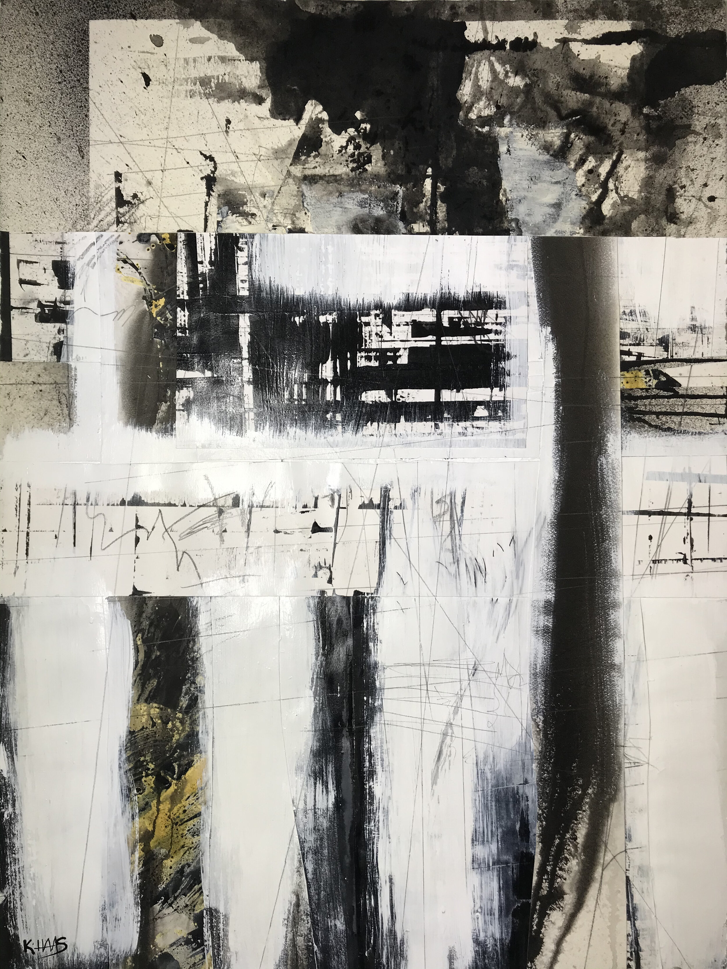 Complex - Disjointed Reality Series Original Mixed Media Collage Painting