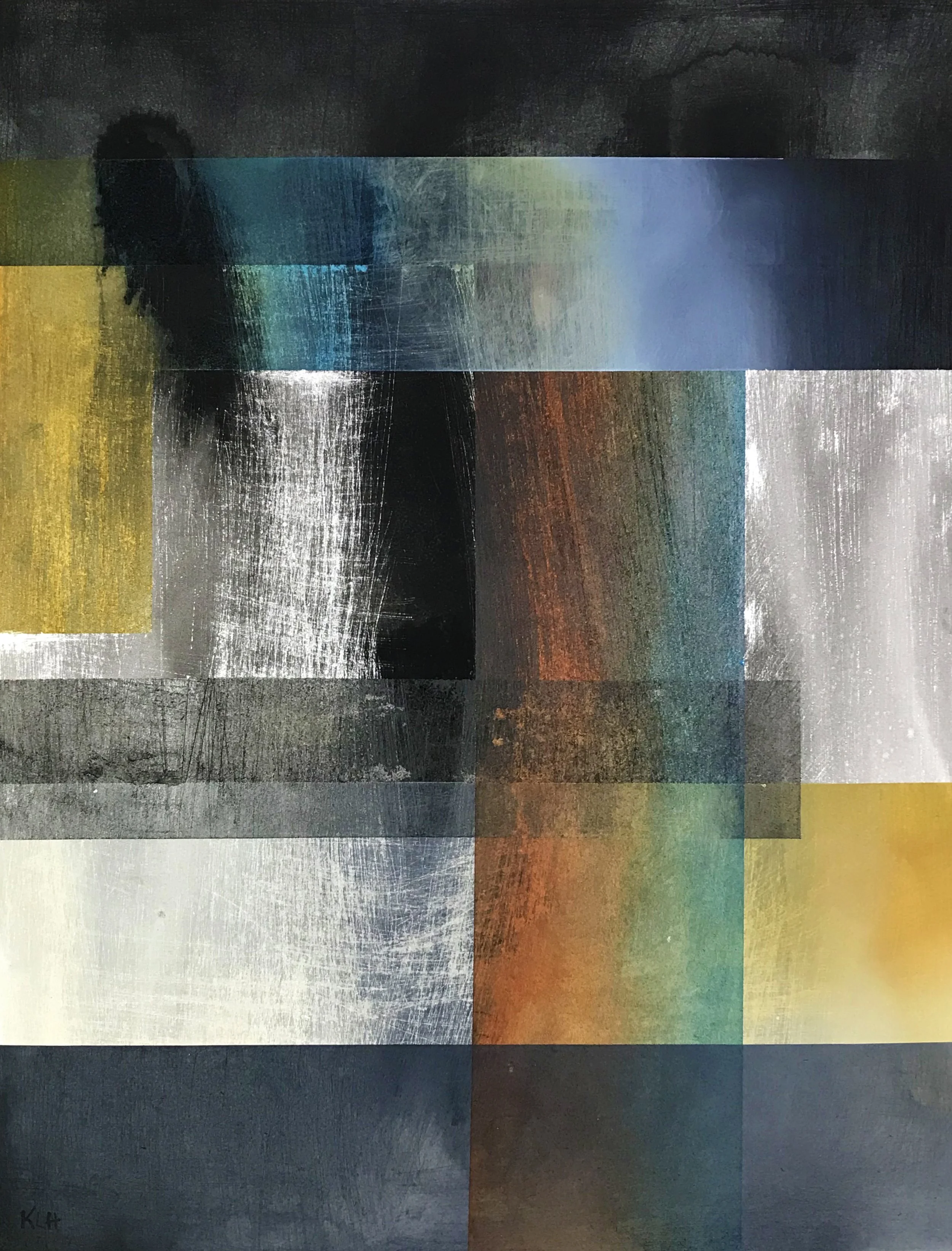 W an T , #127, 24" x 19,"  Oil & Ink On Paper, 2021