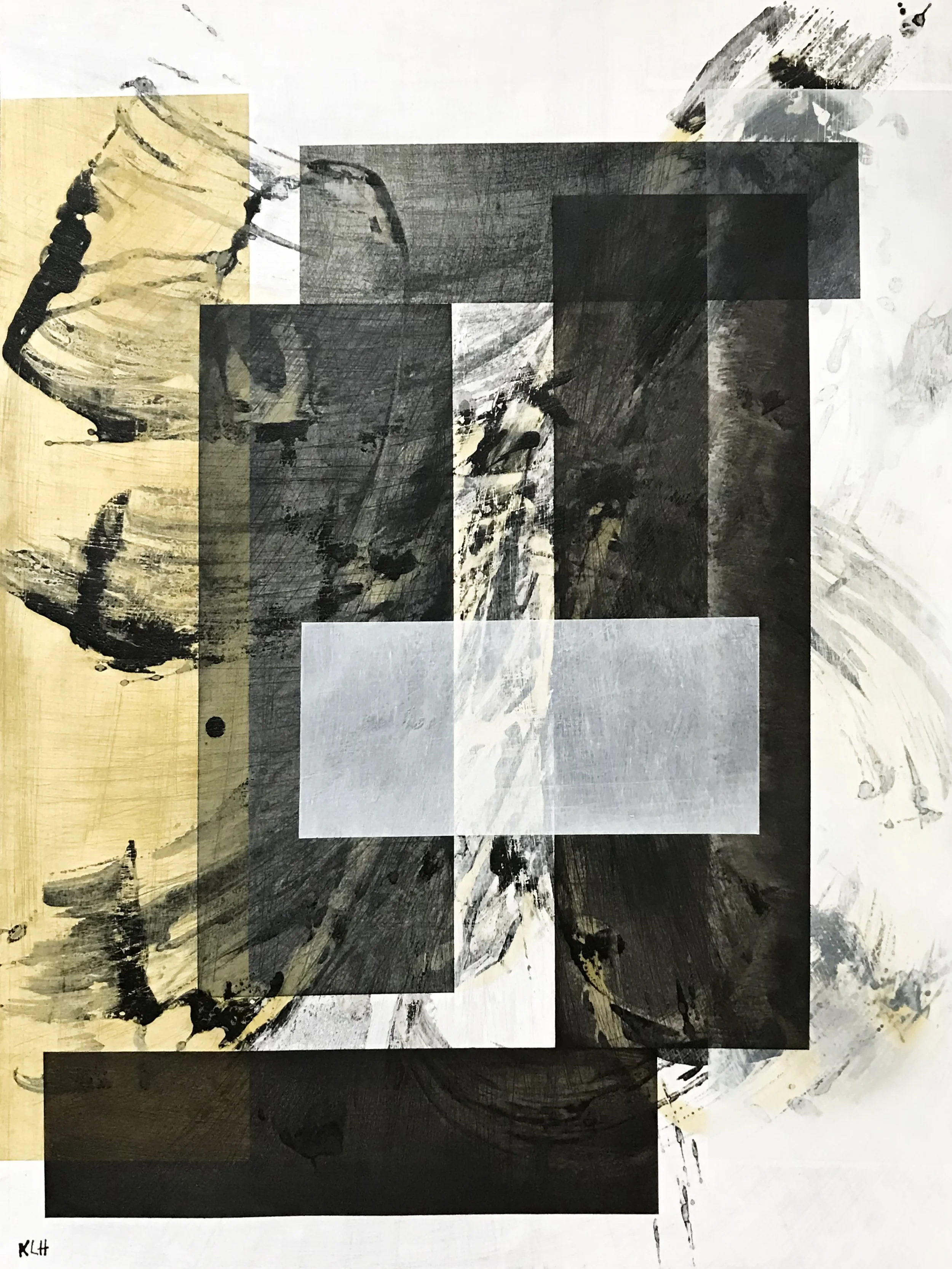 W an T , #131, 24" x 19,"  Oil & Ink On Paper, 2021