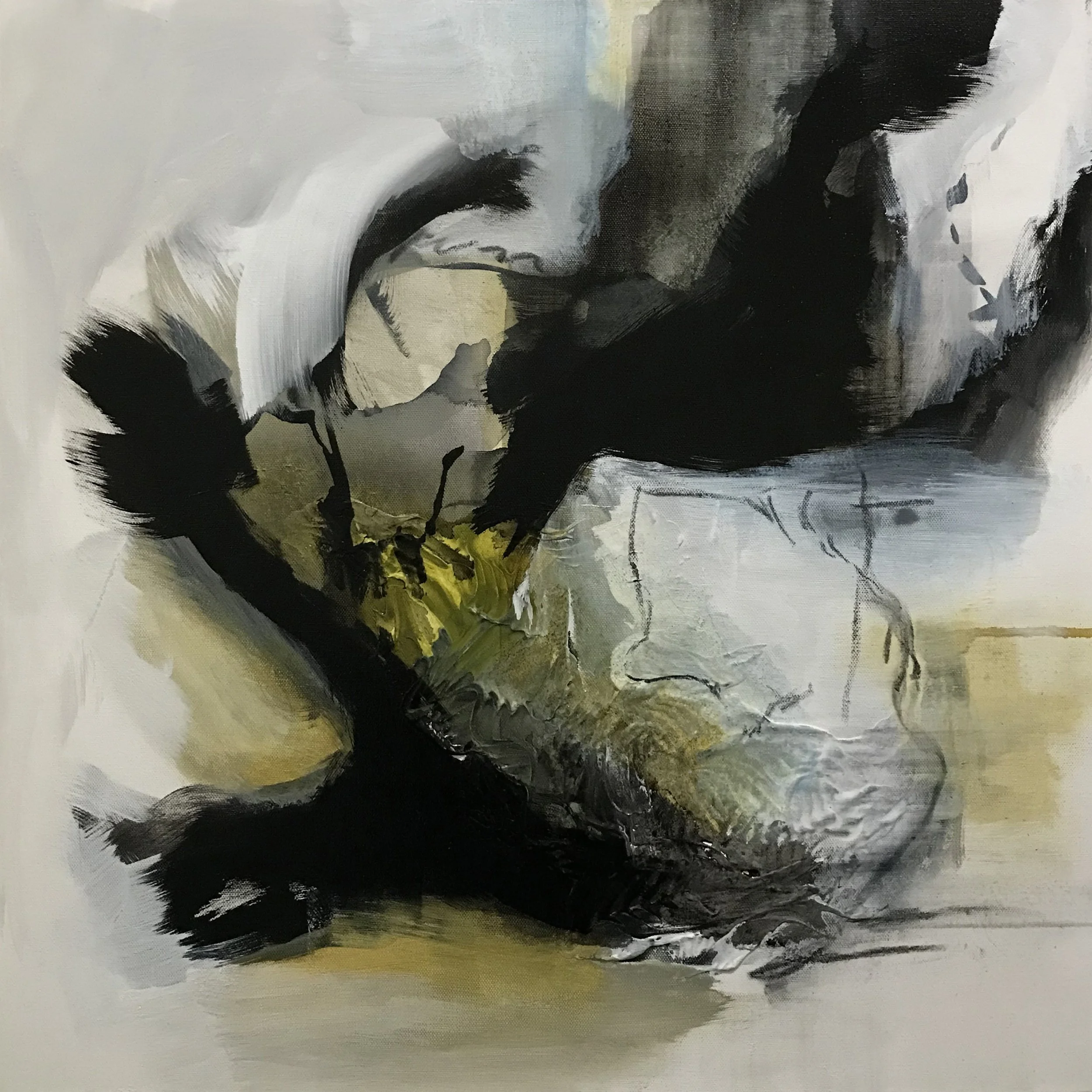 Series #17, If Not...., 24" x24,"  Acrylic, Impasto On Canvas, 2024