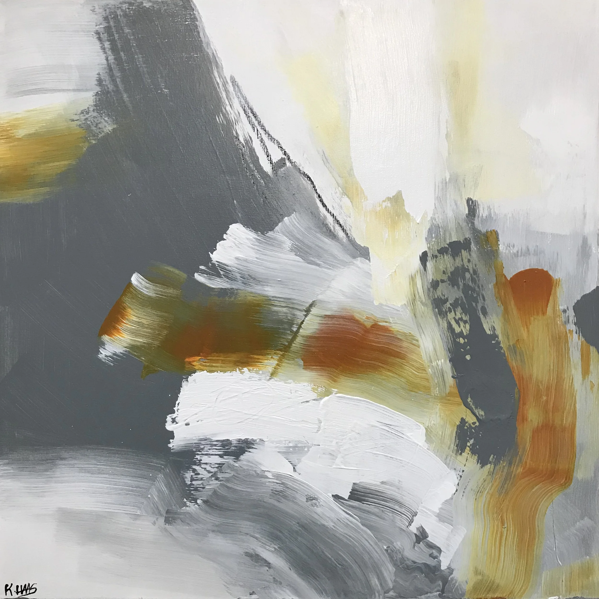 Of & Being, Let It Begin Again, 24" x 24,"  Acrylic On Canvas