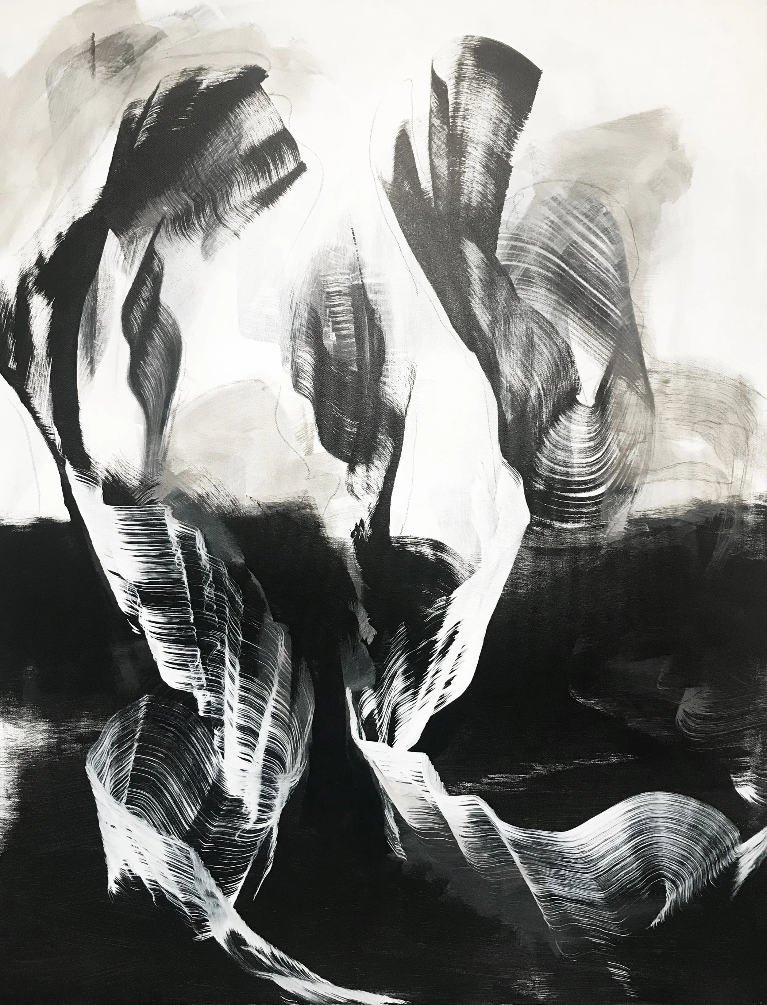 Series #17, Doubt No More, 40" x 30,"  Acrylic On Canvas, 2024