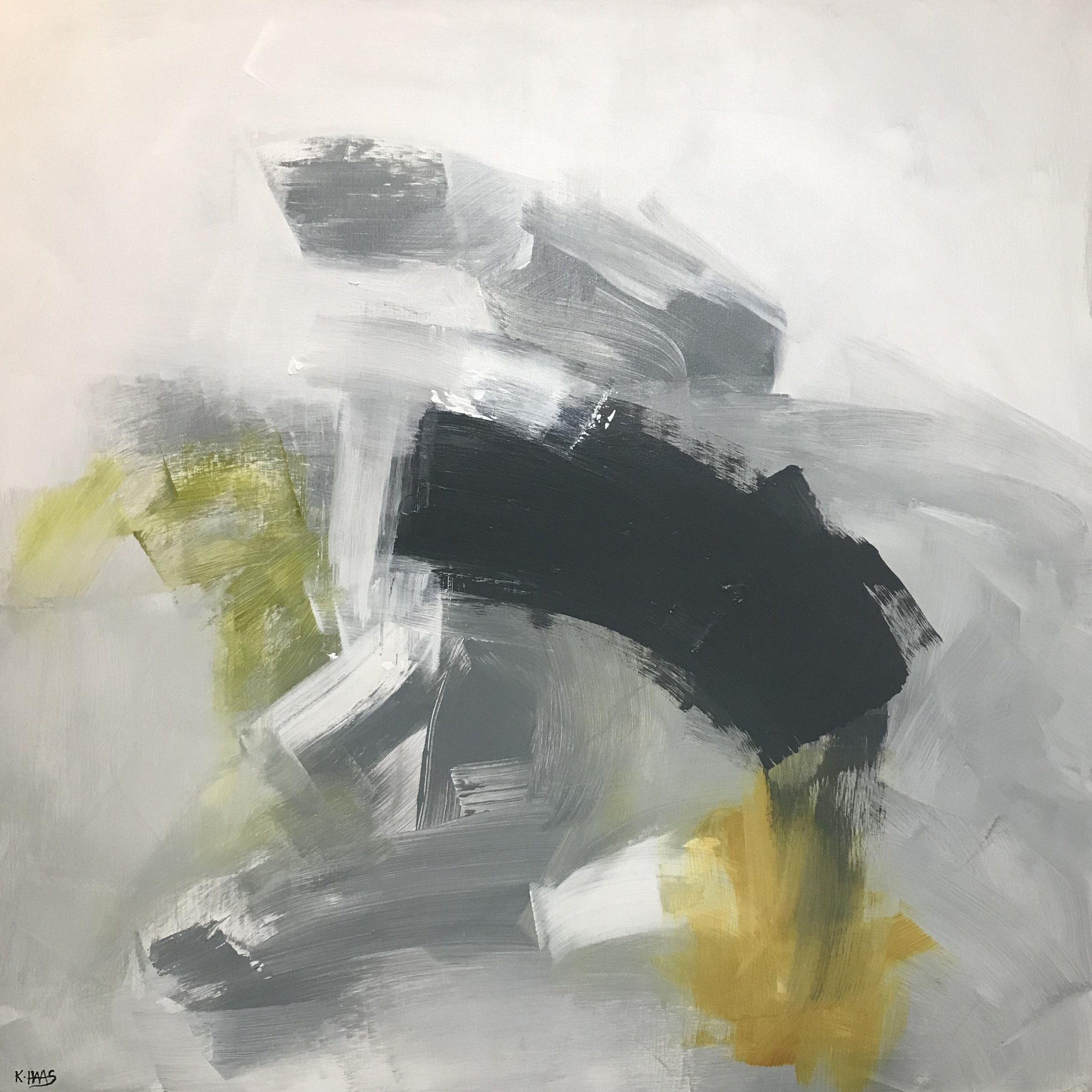 Archaic Sublimation, 36" x 36," acrylic on canvas, 2025