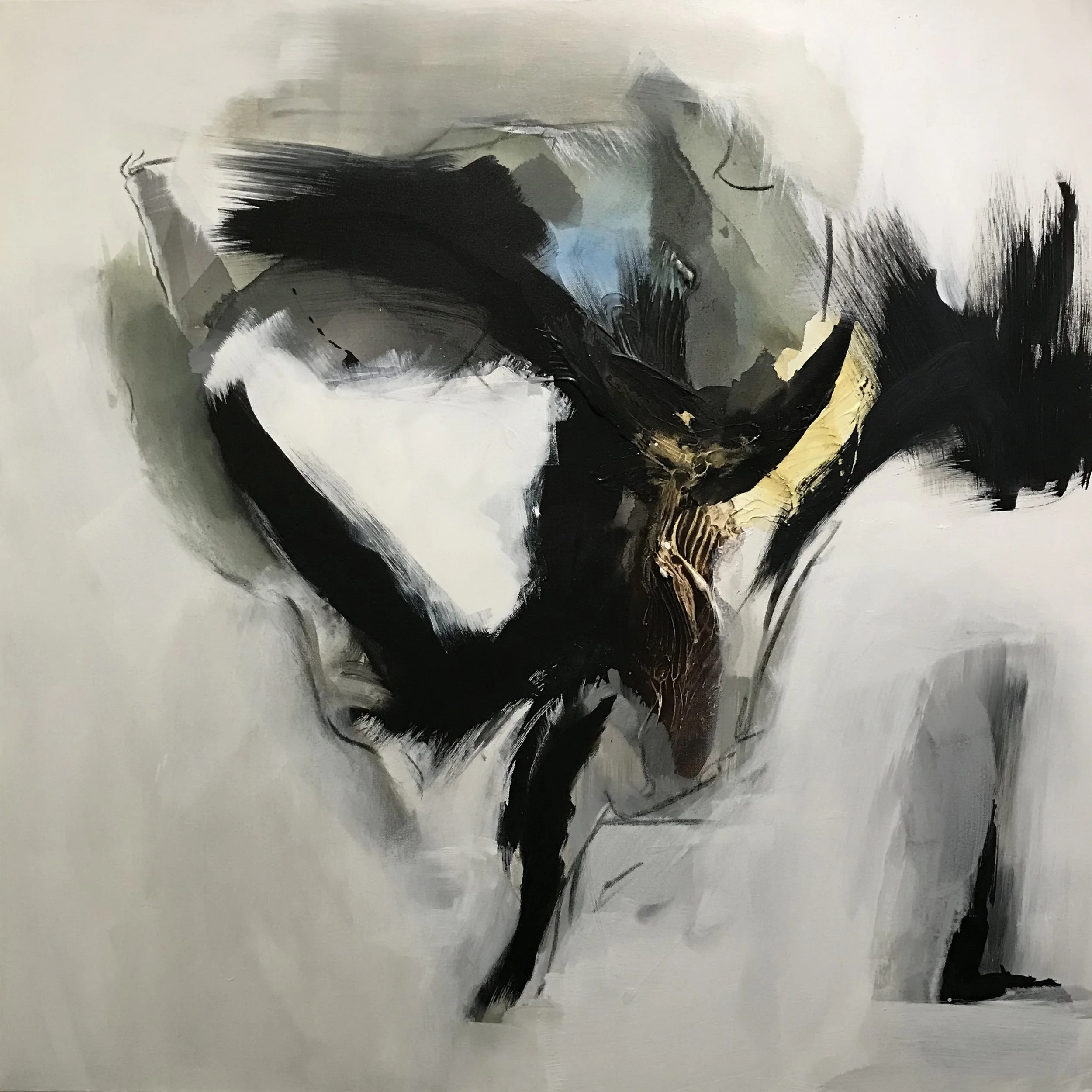 Series #17, Because More, 36" x 36,"  Acrylic On Canvas, 2024